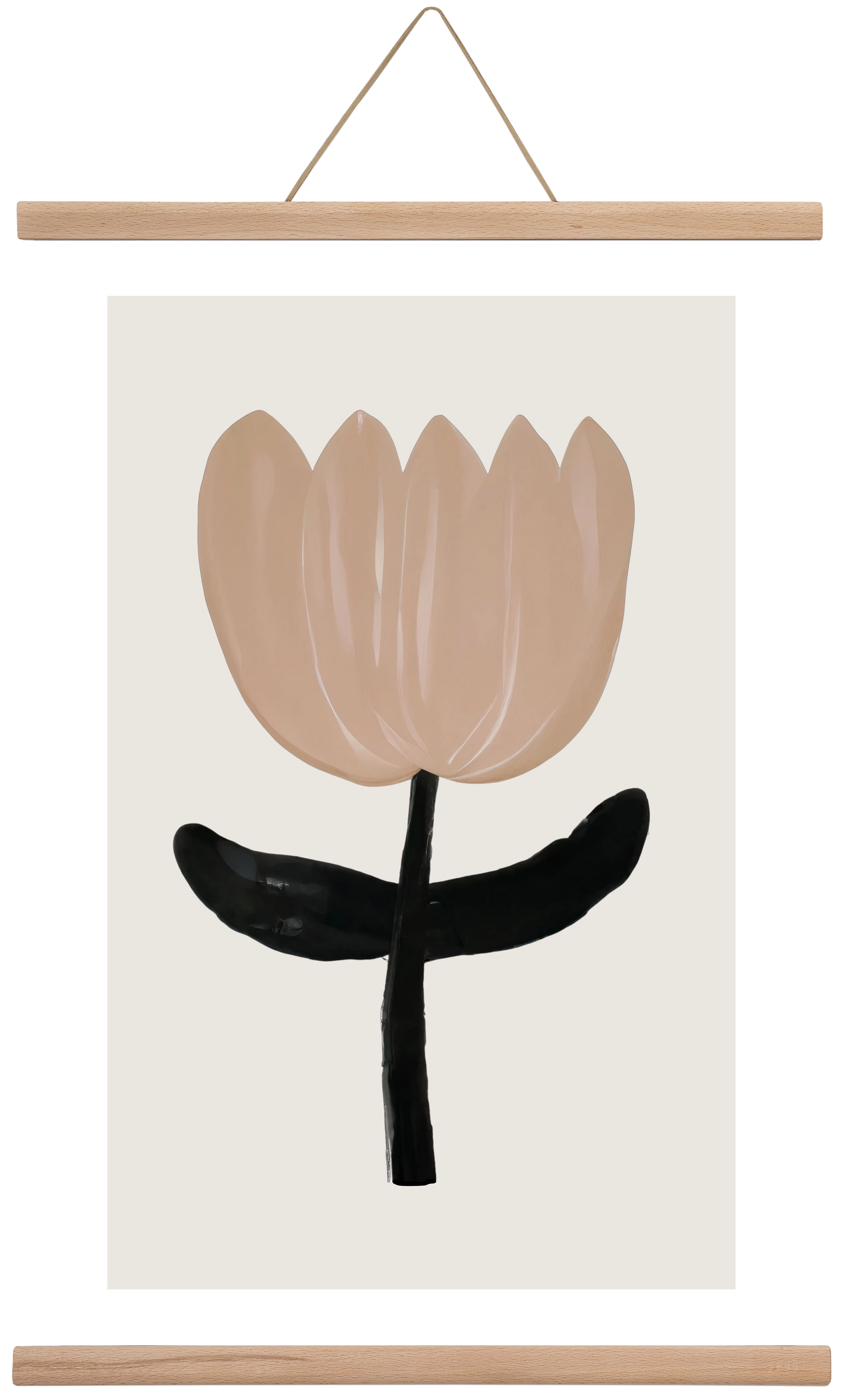Minimal bloom, 40x60 cm (40x60 cm), Tölgy akasztó