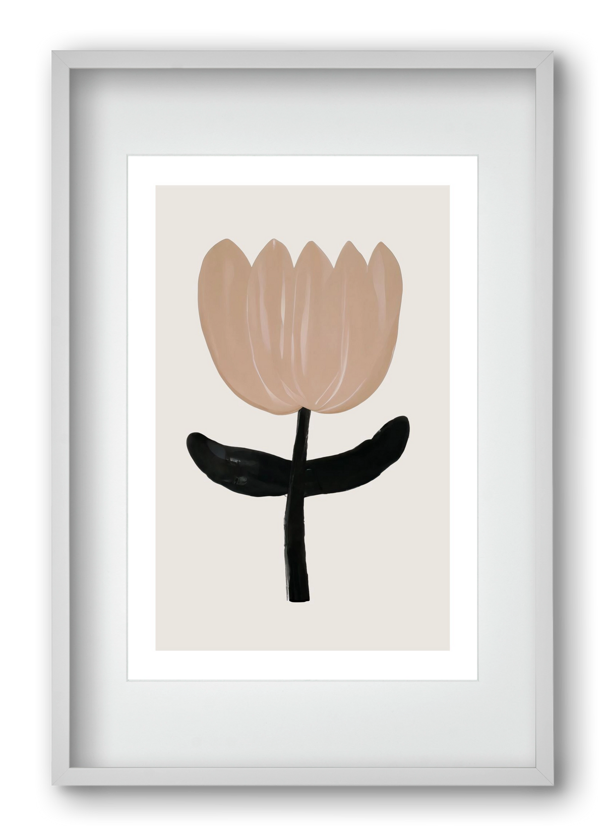 Minimal bloom, 40x60 cm (30x45 cm), Fehér keret, paszpartuval