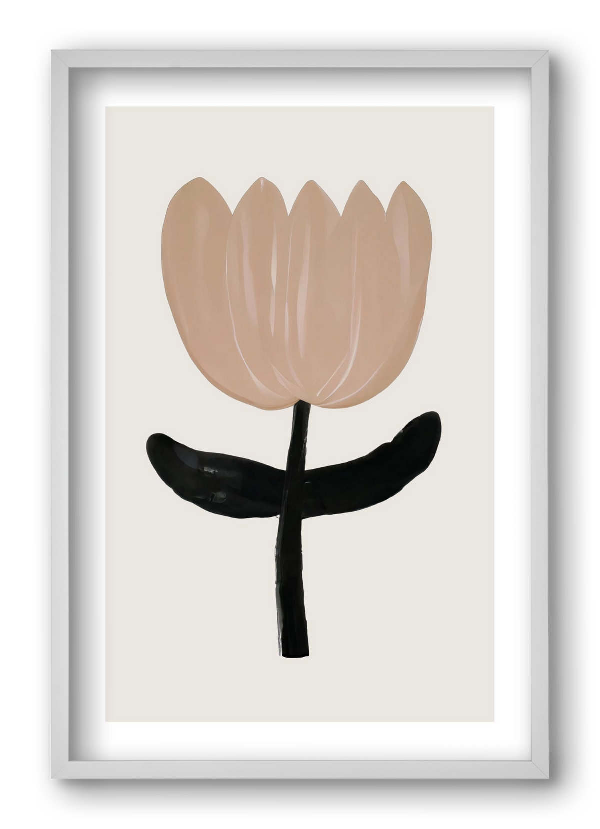 Minimal bloom, 40x60 cm (40x60 cm), Fehér keret