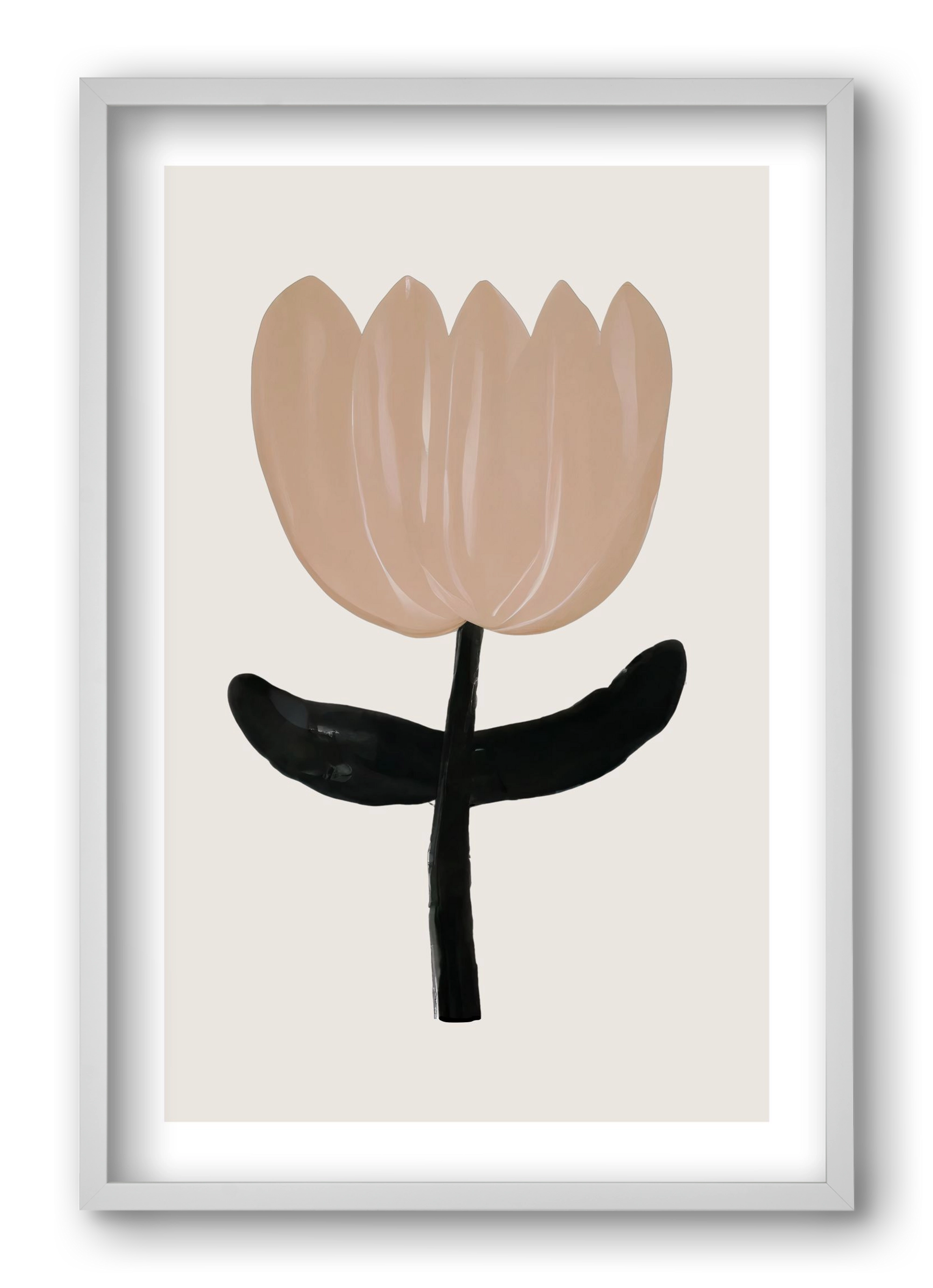 Minimal bloom, 40x60 cm (40x60 cm), Fehér keret