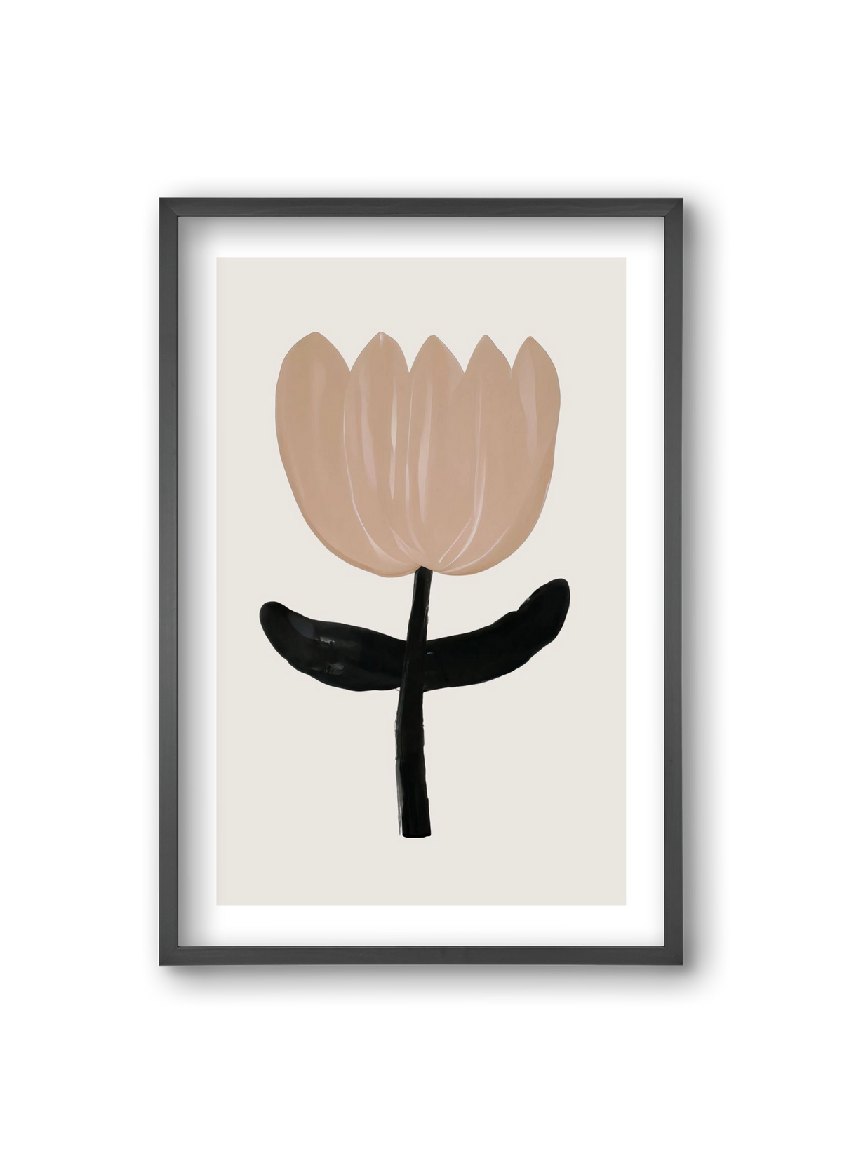 Minimal bloom, 20x30 cm (20x30 cm), Fekete keret