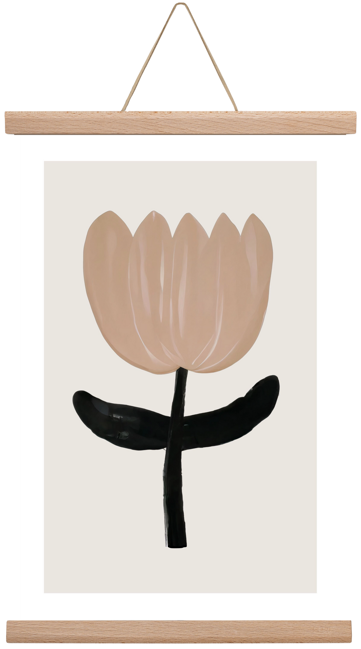 Minimal bloom, 30x45 cm (30x45 cm), Tölgy akasztó