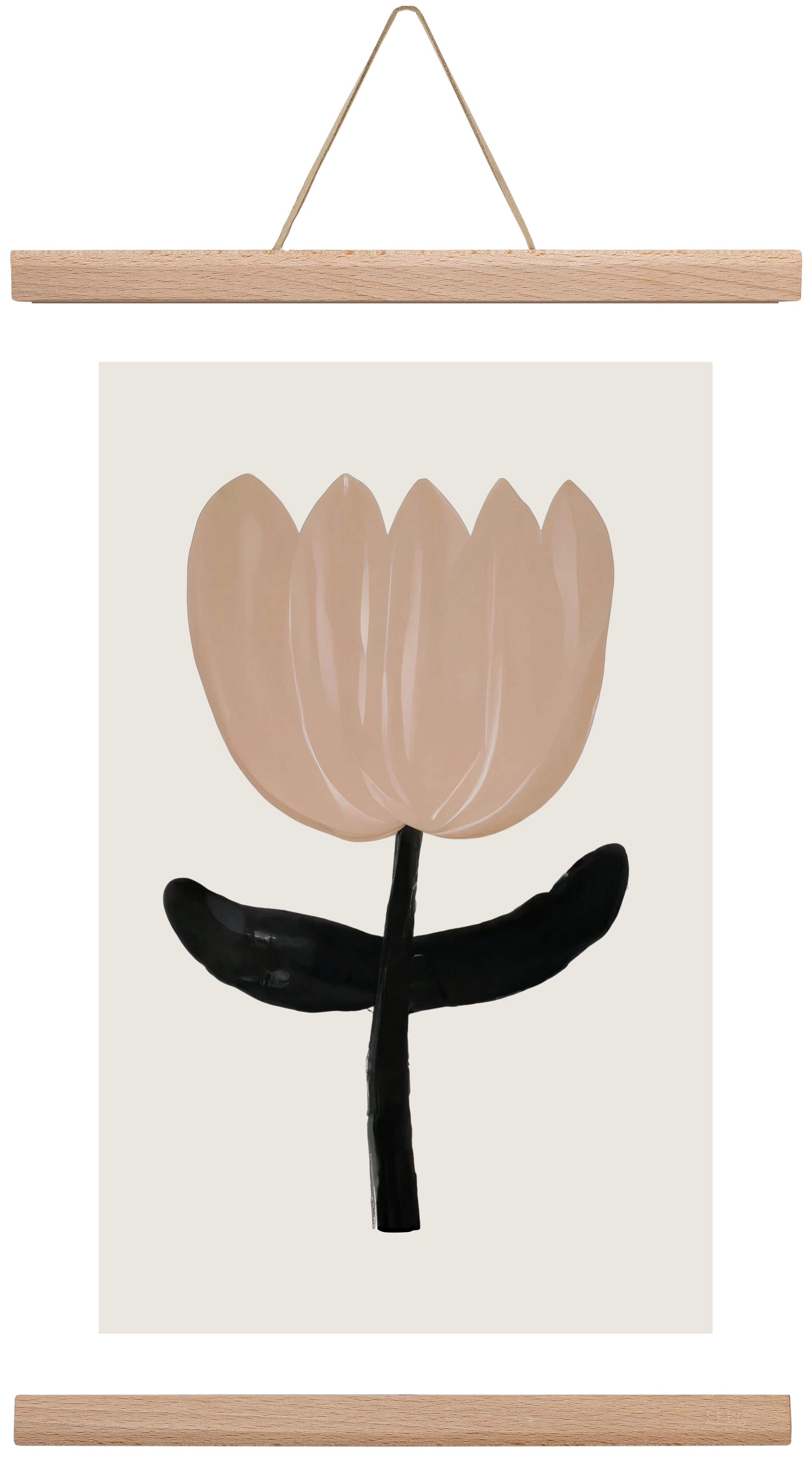 Minimal bloom, 30x45 cm (30x45 cm), Tölgy akasztó