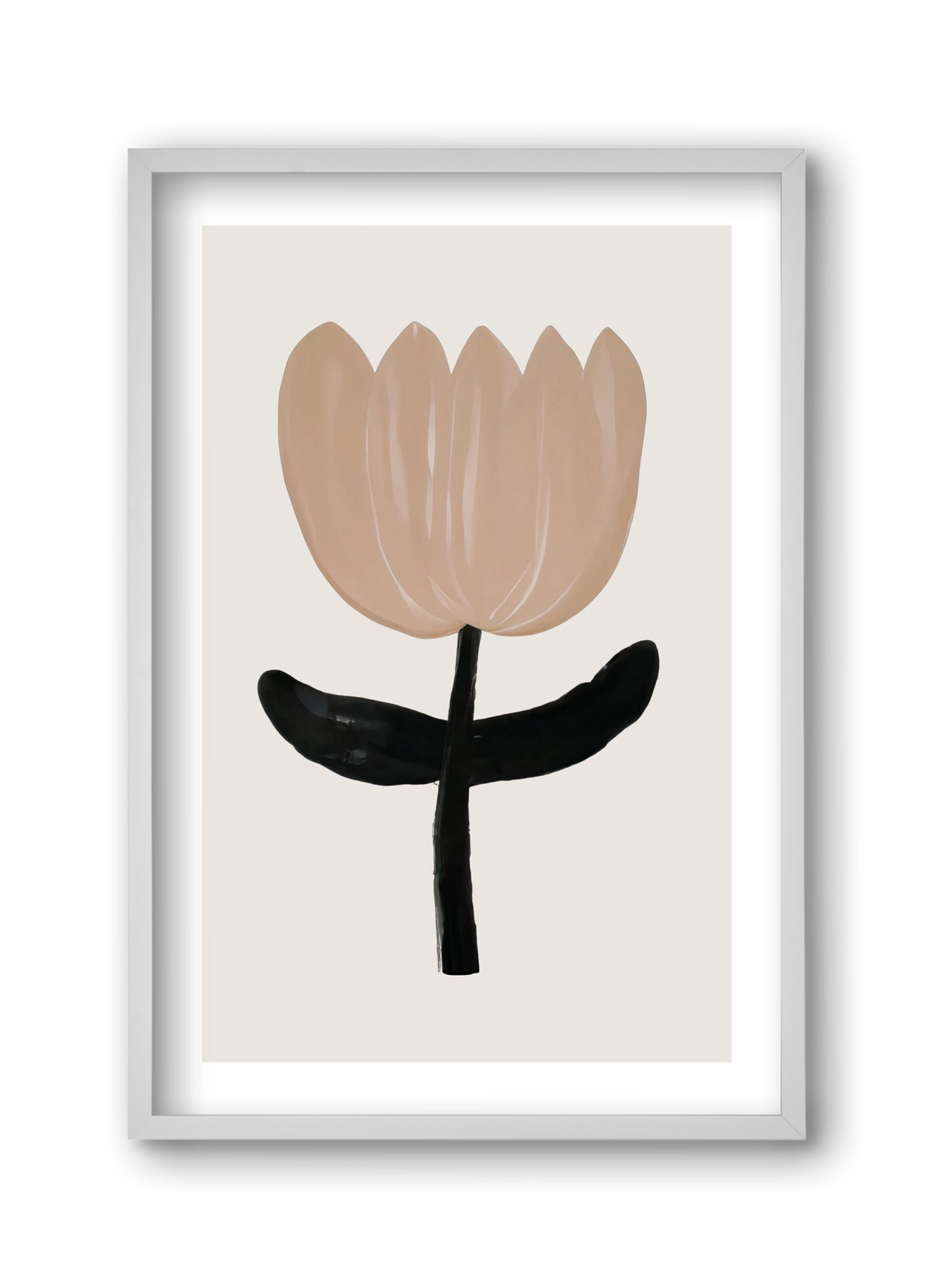 Minimal bloom, 30x45 cm (30x45 cm), Fehér keret