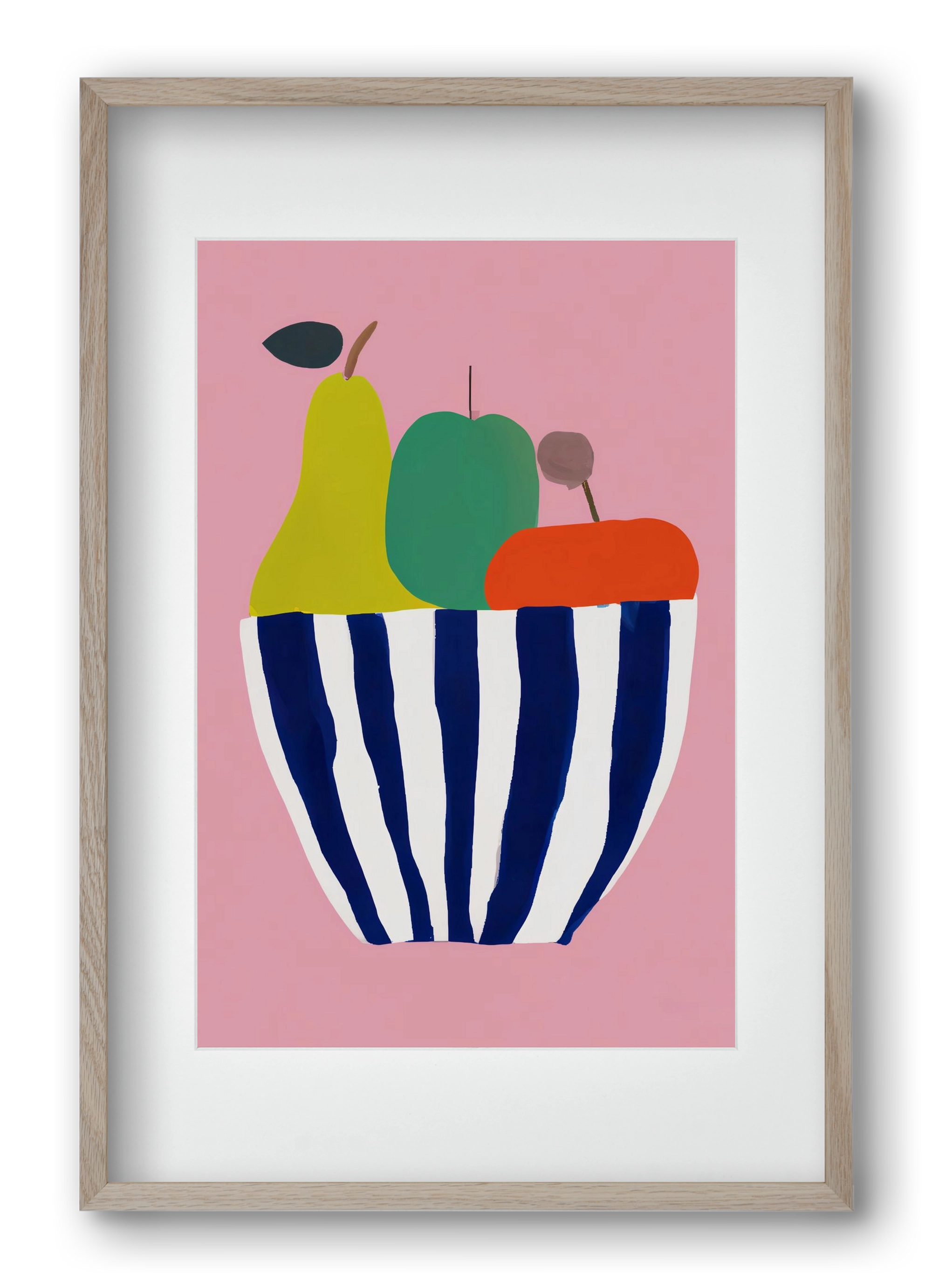 Tutti frutti, 40x60 cm (30x45 cm), Tölgy keret, paszpartuval