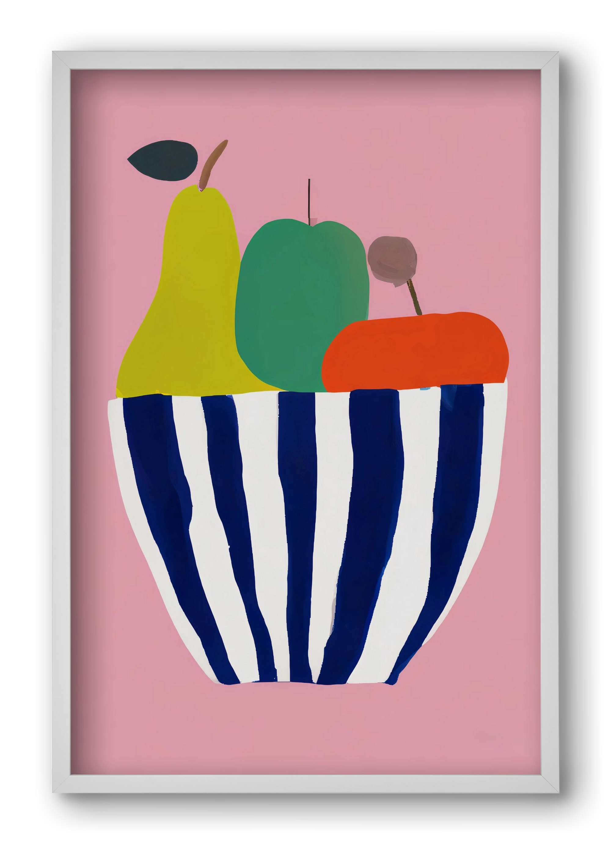 Tutti frutti, 40x60 cm (40x60 cm), Fehér keret