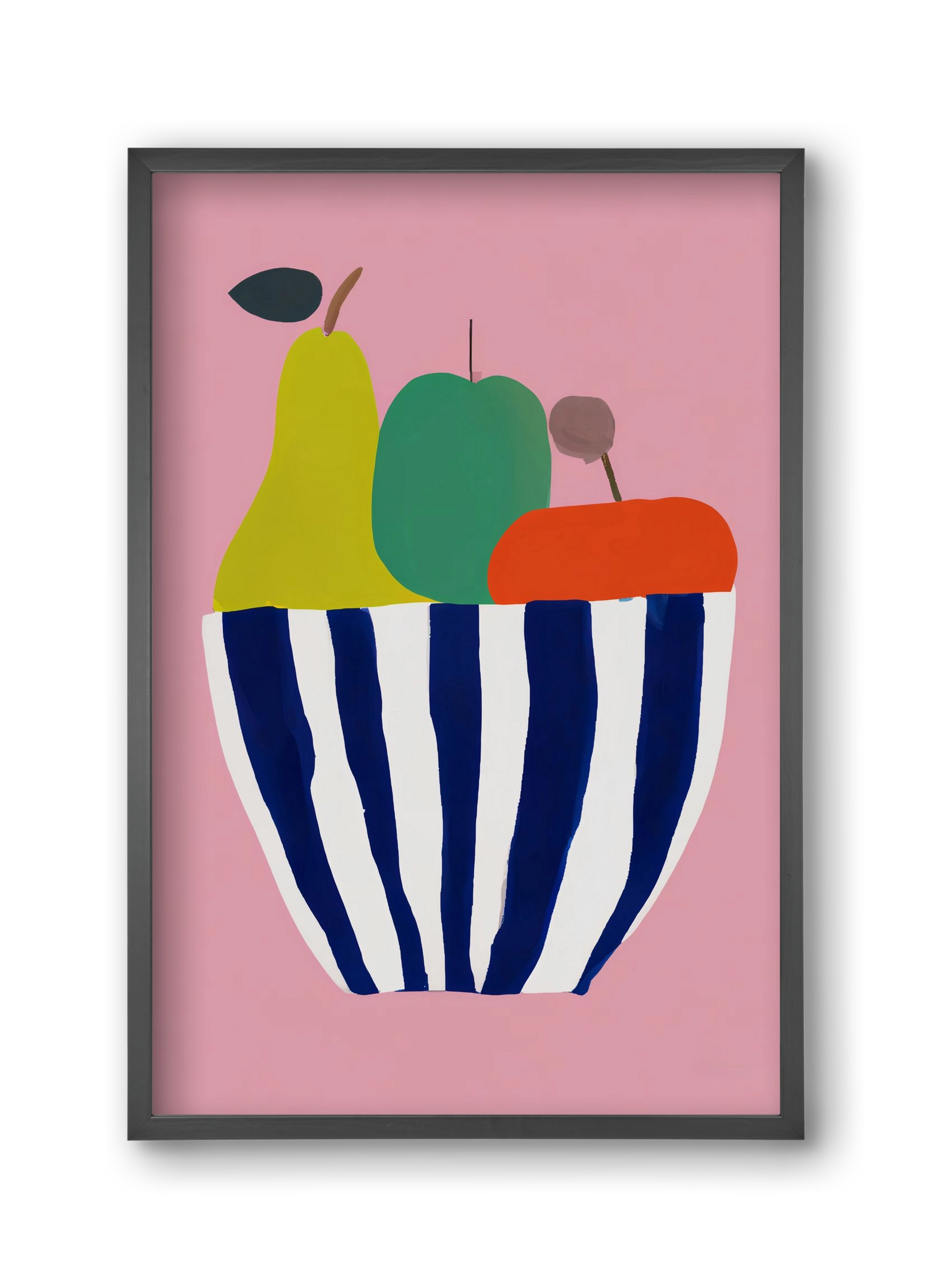 Tutti frutti, 30x45 cm (30x45 cm), Fekete keret