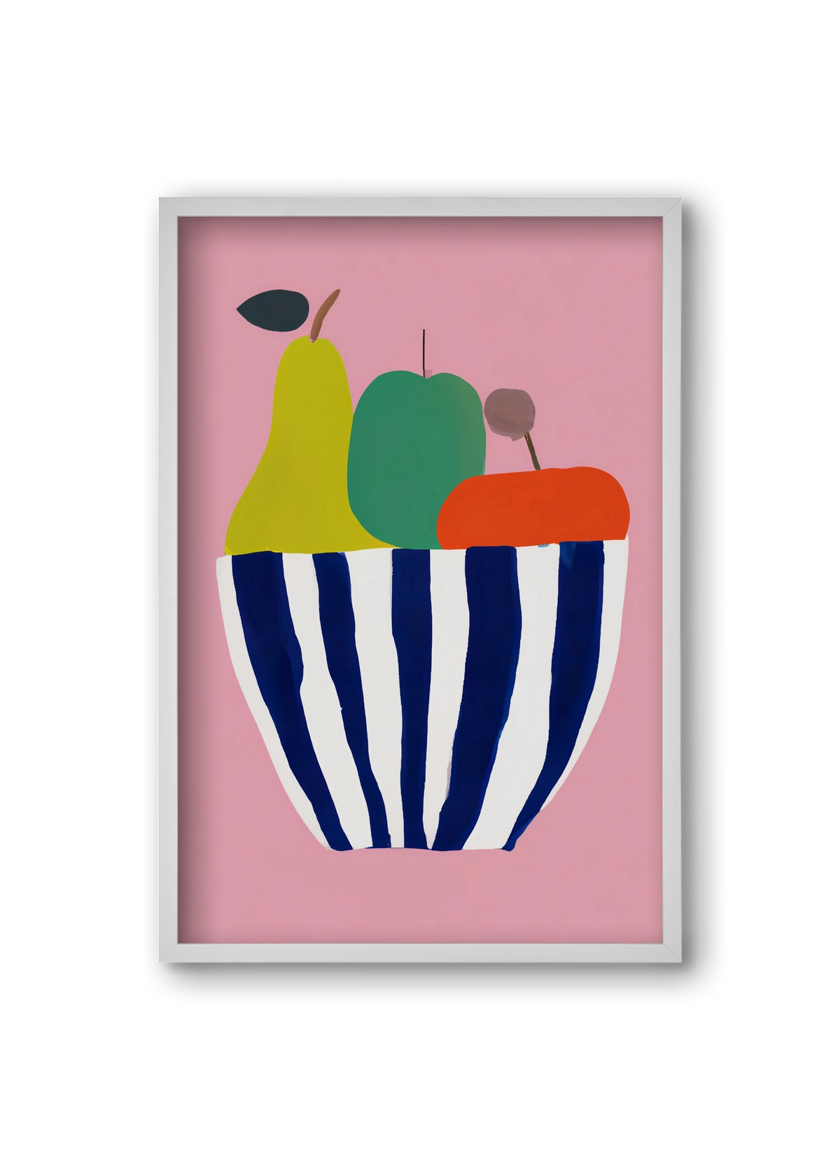 Tutti frutti, 20x30 cm (20x30 cm), Fehér keret