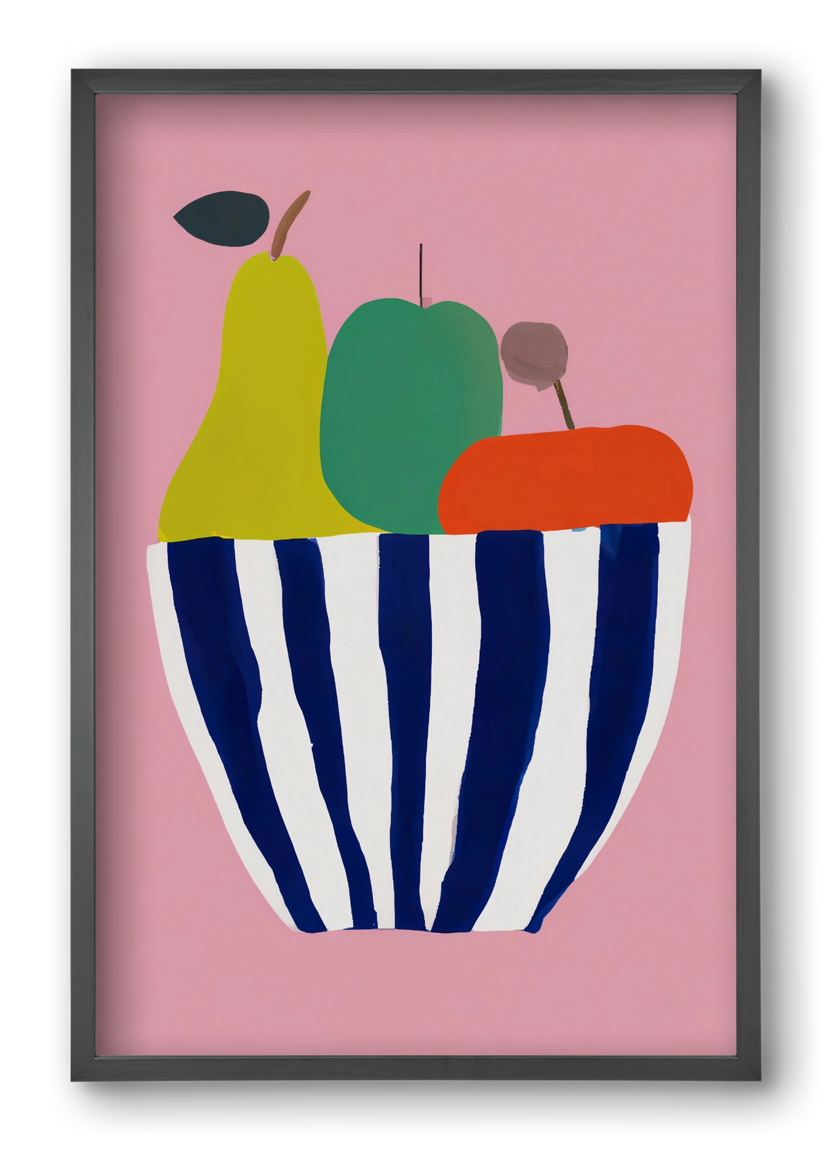 Tutti frutti, 40x60 cm (40x60 cm), Fekete keret