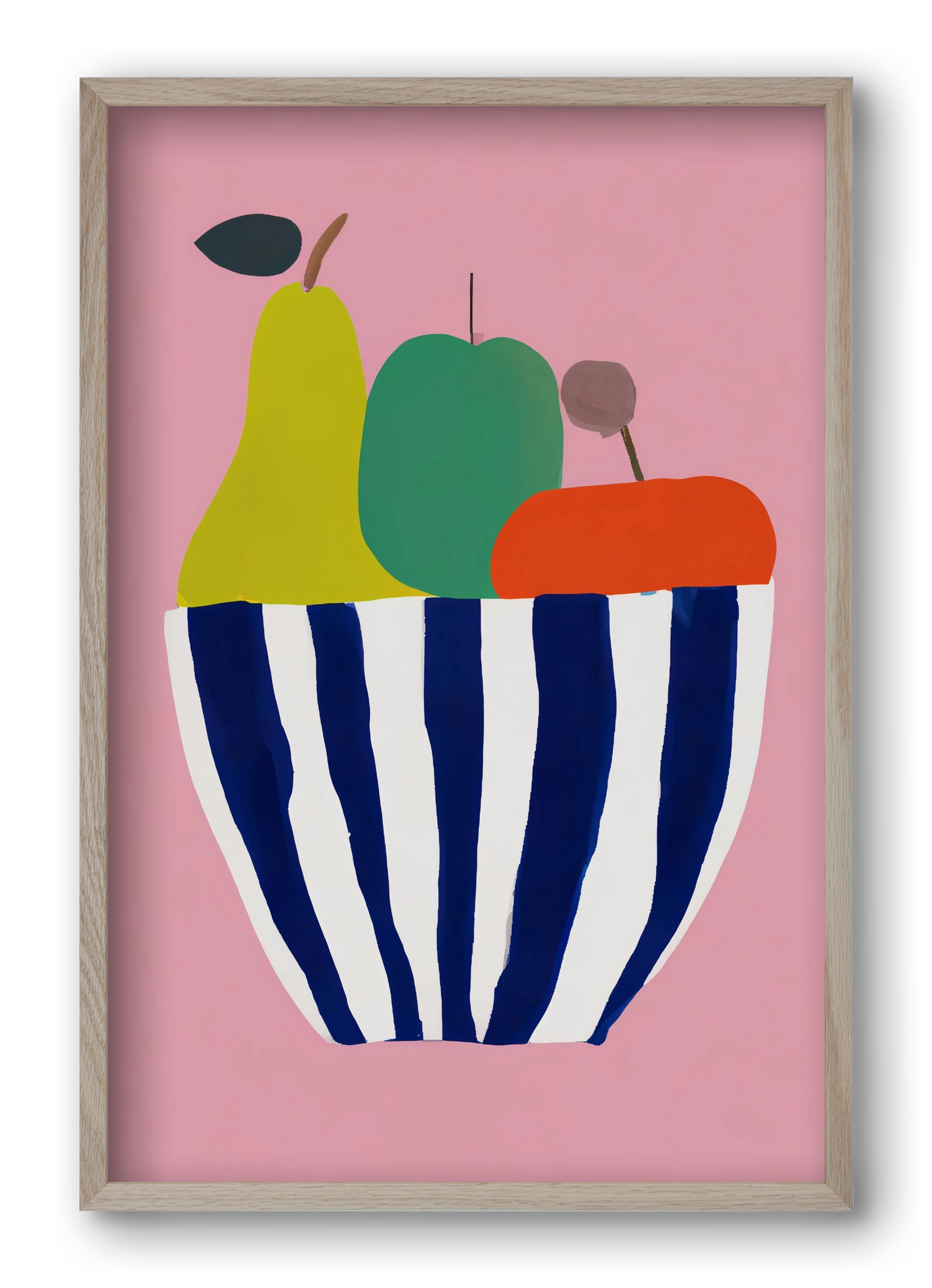 Tutti frutti, 40x60 cm (40x60 cm), Tölgy keret