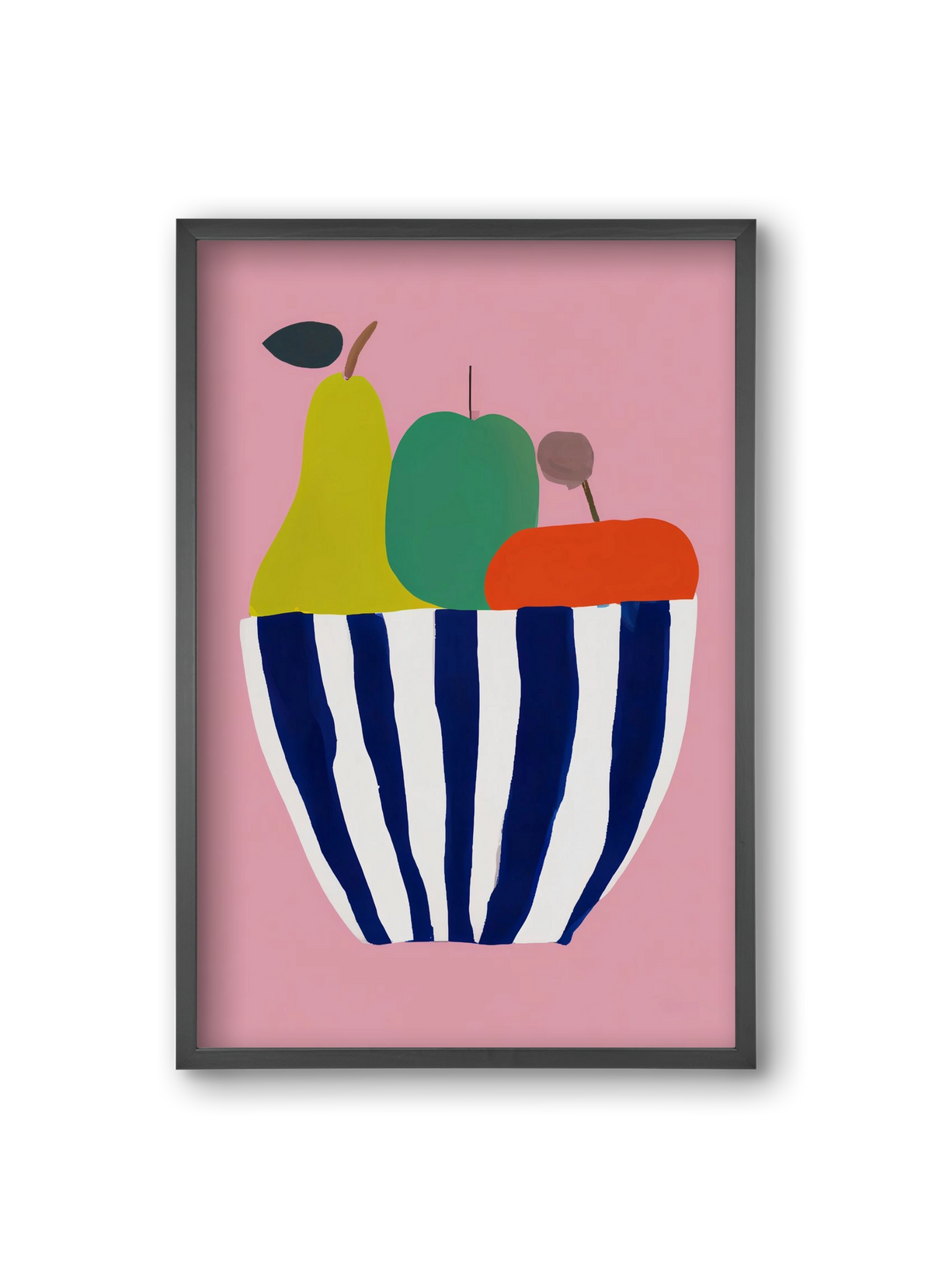 Tutti frutti, 20x30 cm (20x30 cm), Fekete keret