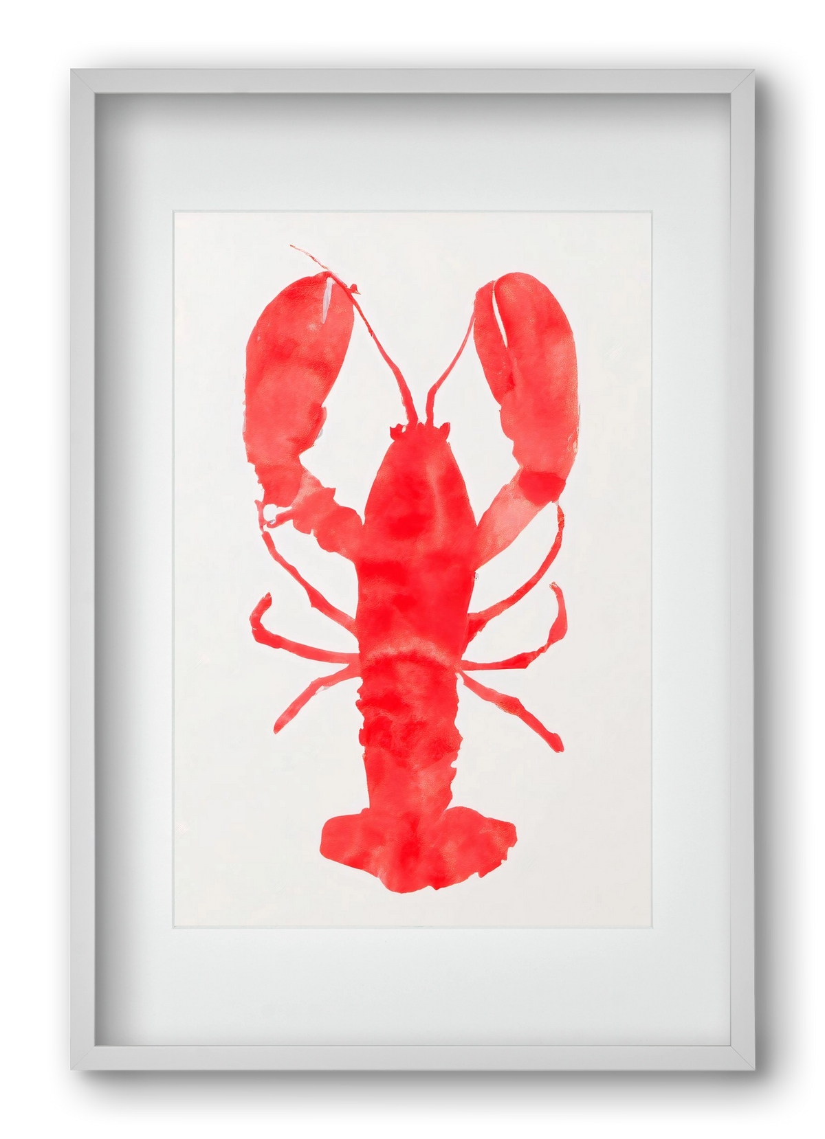 Lobster grace, 40x60 cm (30x45 cm), Fehér keret, paszpartuval