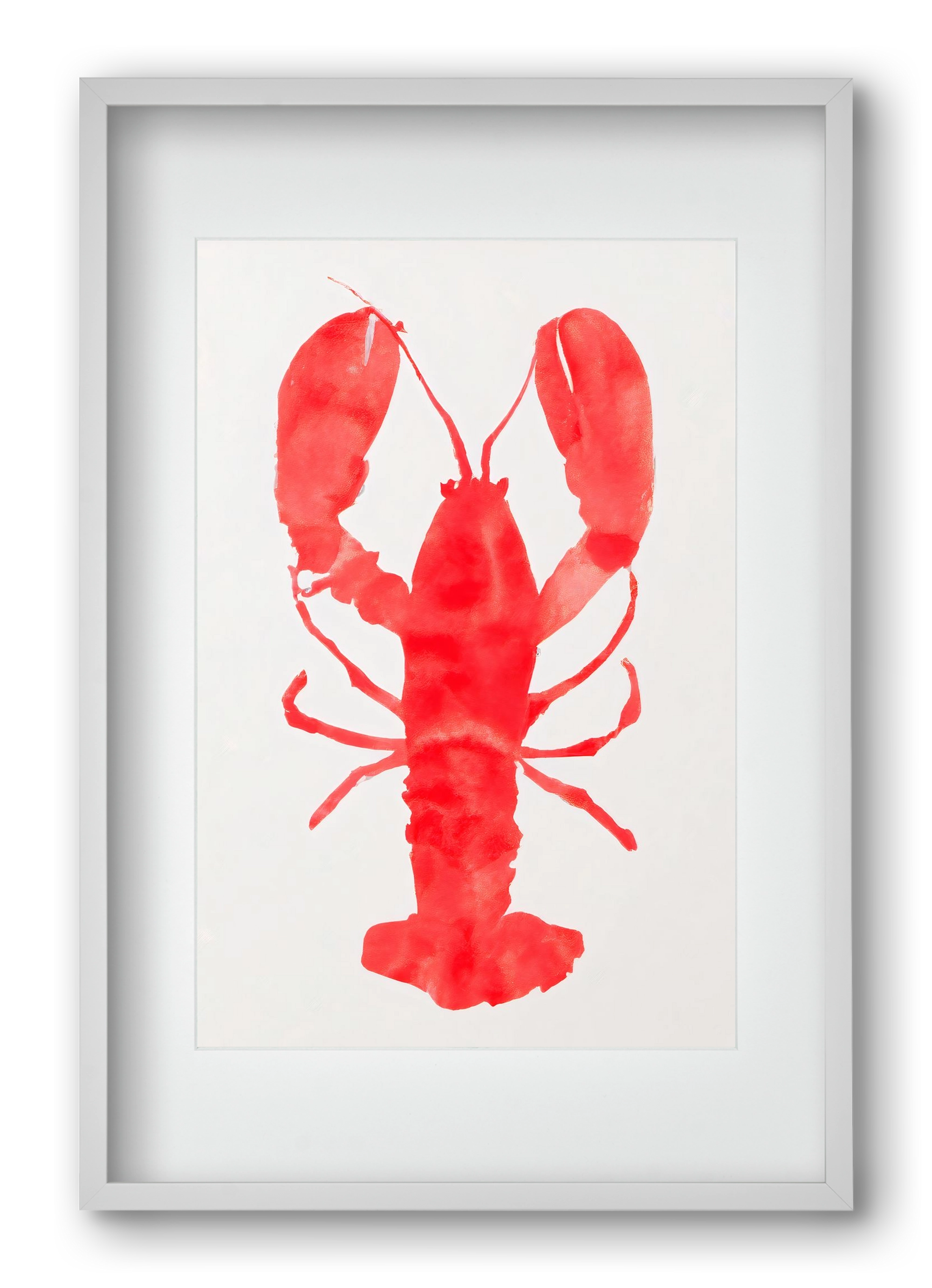Lobster grace, 40x60 cm (30x45 cm), Fehér keret, paszpartuval