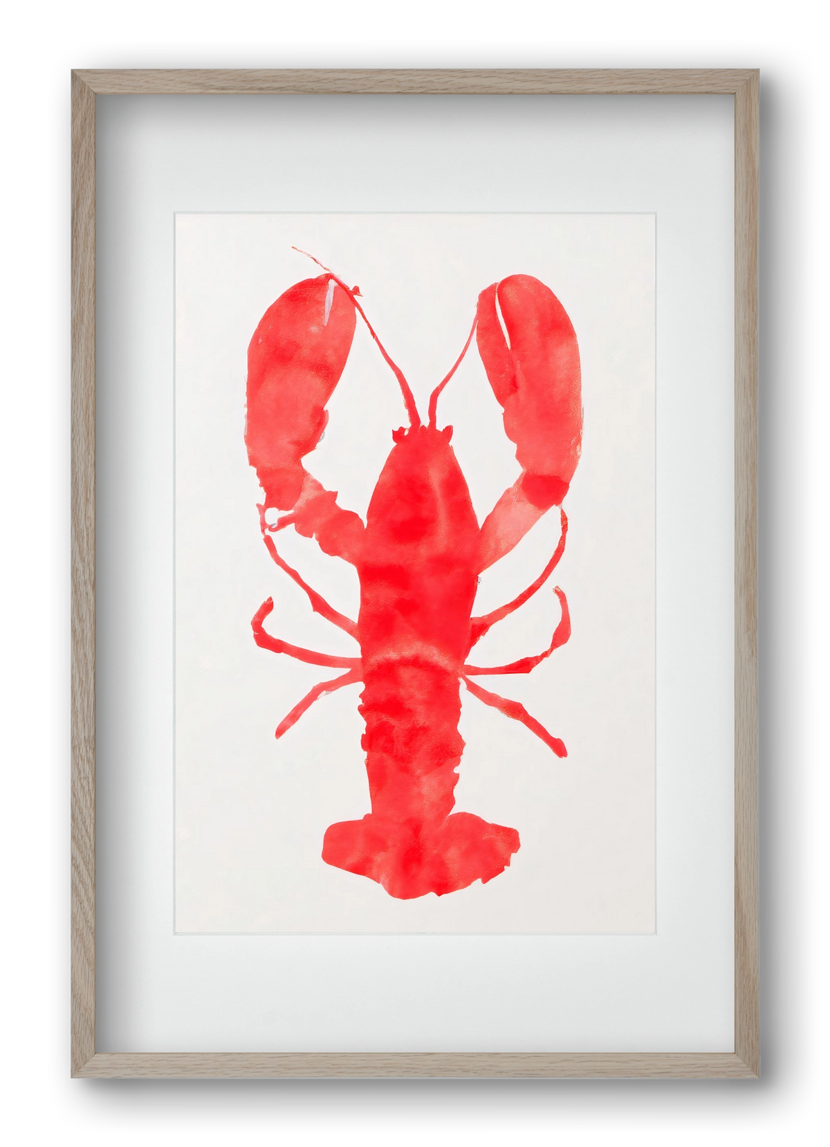 Lobster grace, 40x60 cm (30x45 cm), Tölgy keret, paszpartuval