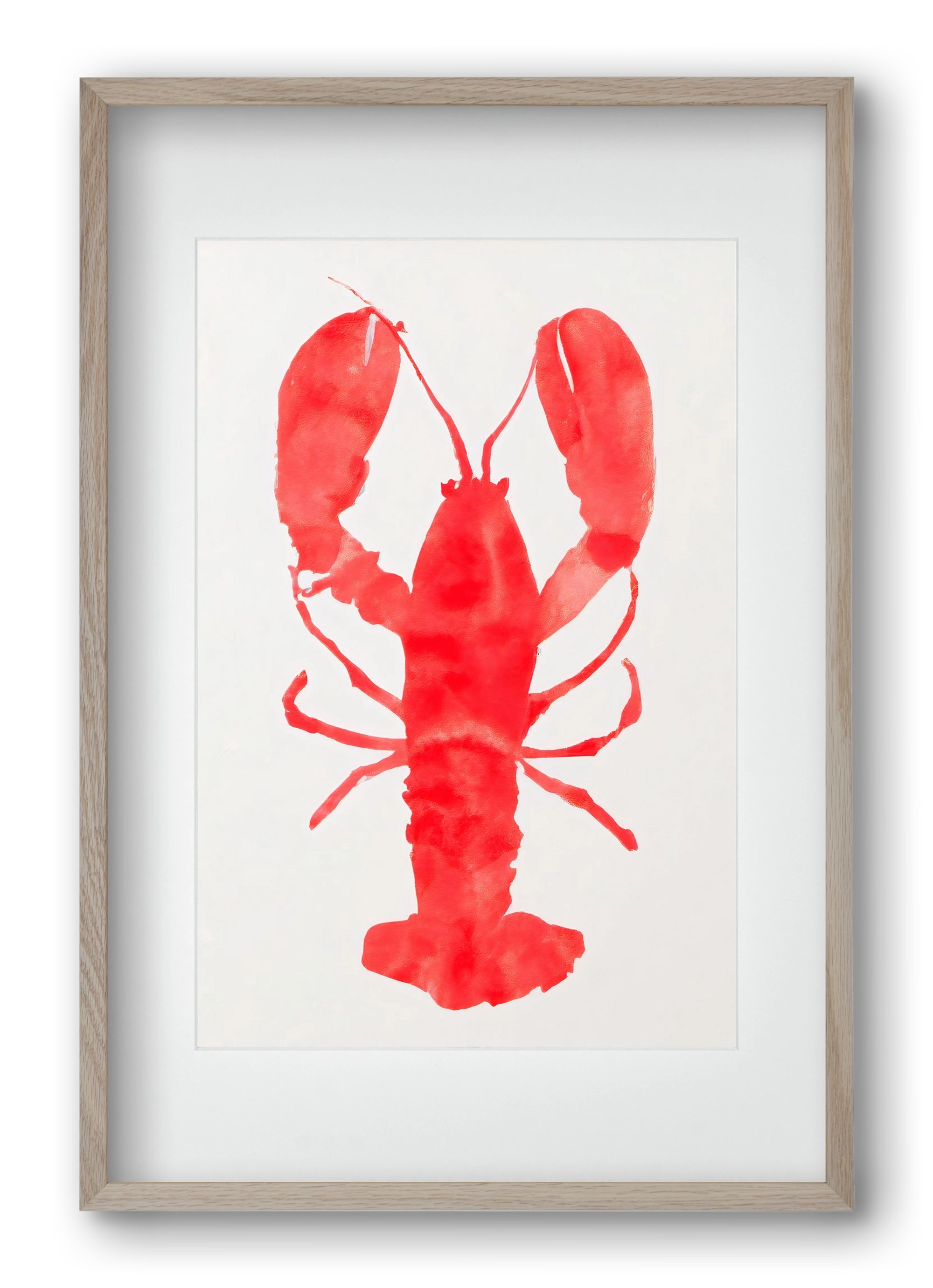 Lobster grace, 40x60 cm (30x45 cm), Tölgy keret, paszpartuval