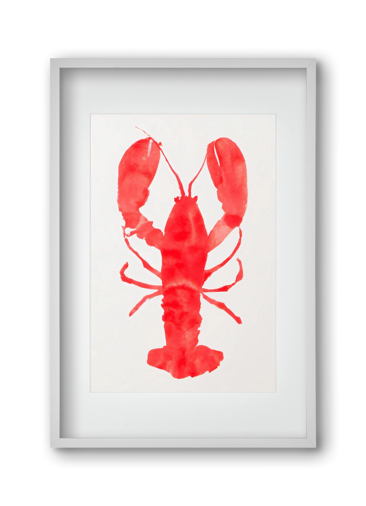 Lobster grace, 30x45 cm (20x30 cm), Fehér keret, paszpartuval