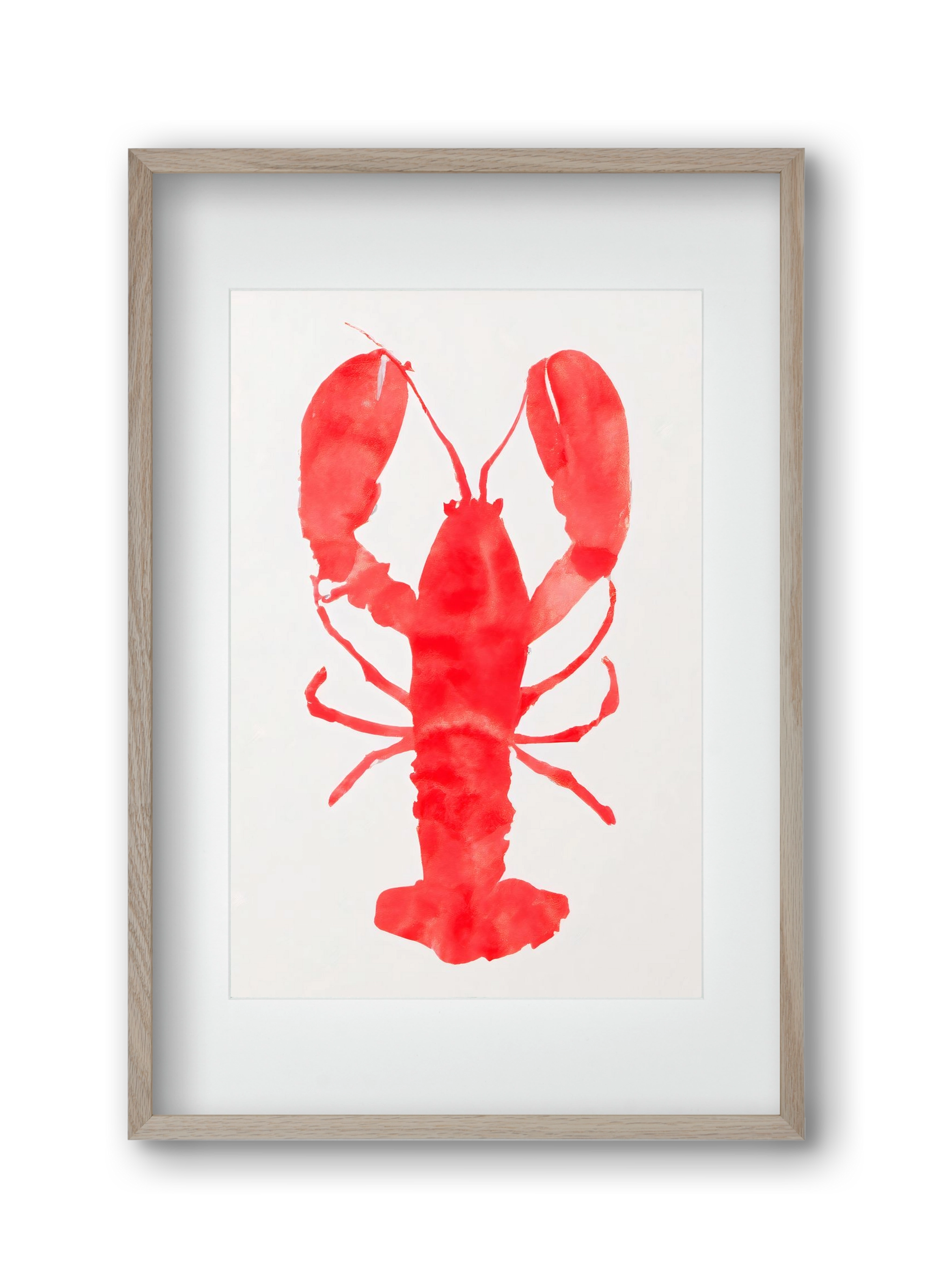 Lobster grace, 30x45 cm (20x30 cm), Tölgy keret, paszpartuval