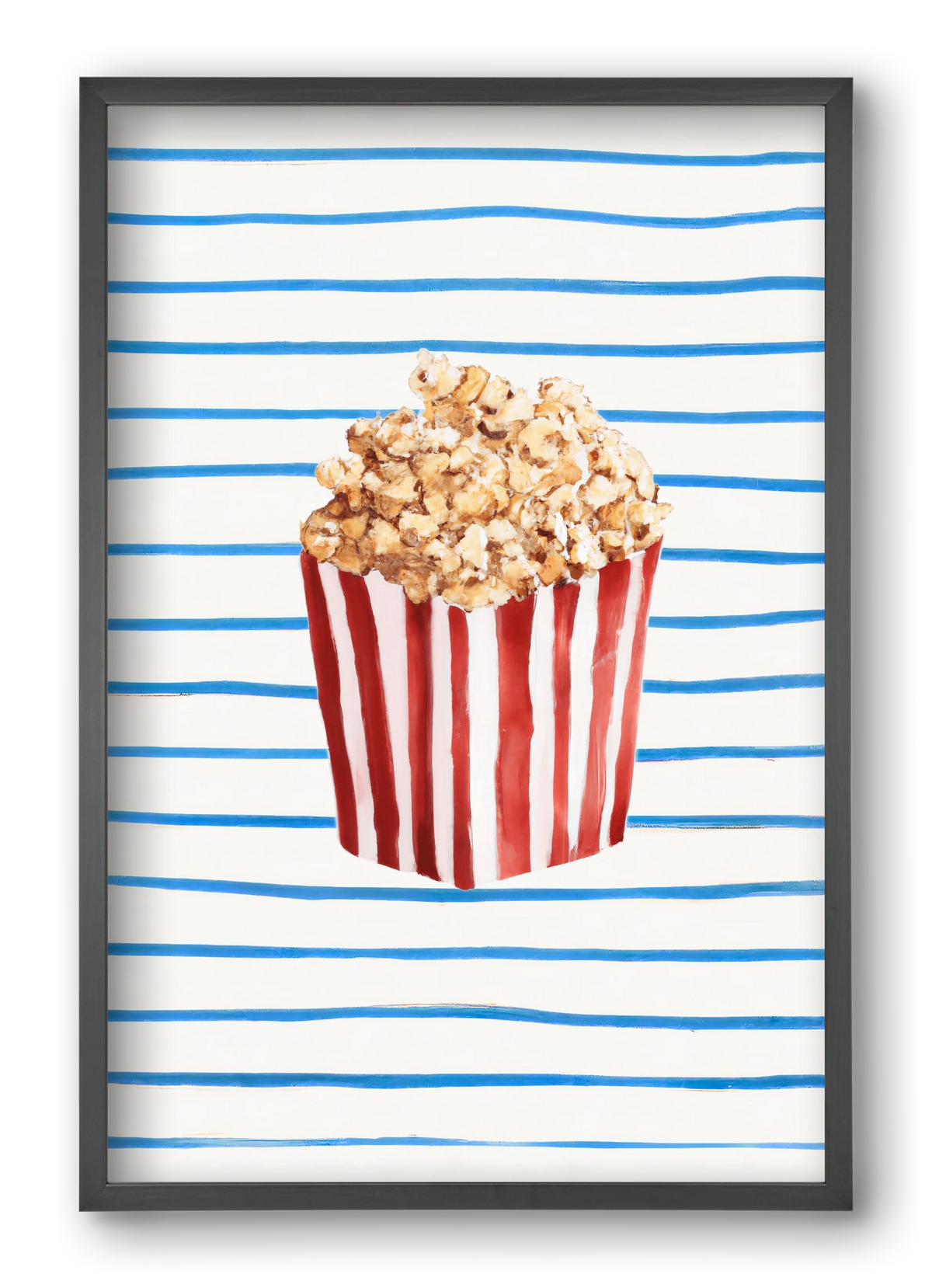 Popcorn time, 40x60 cm (40x60 cm), Fekete keret