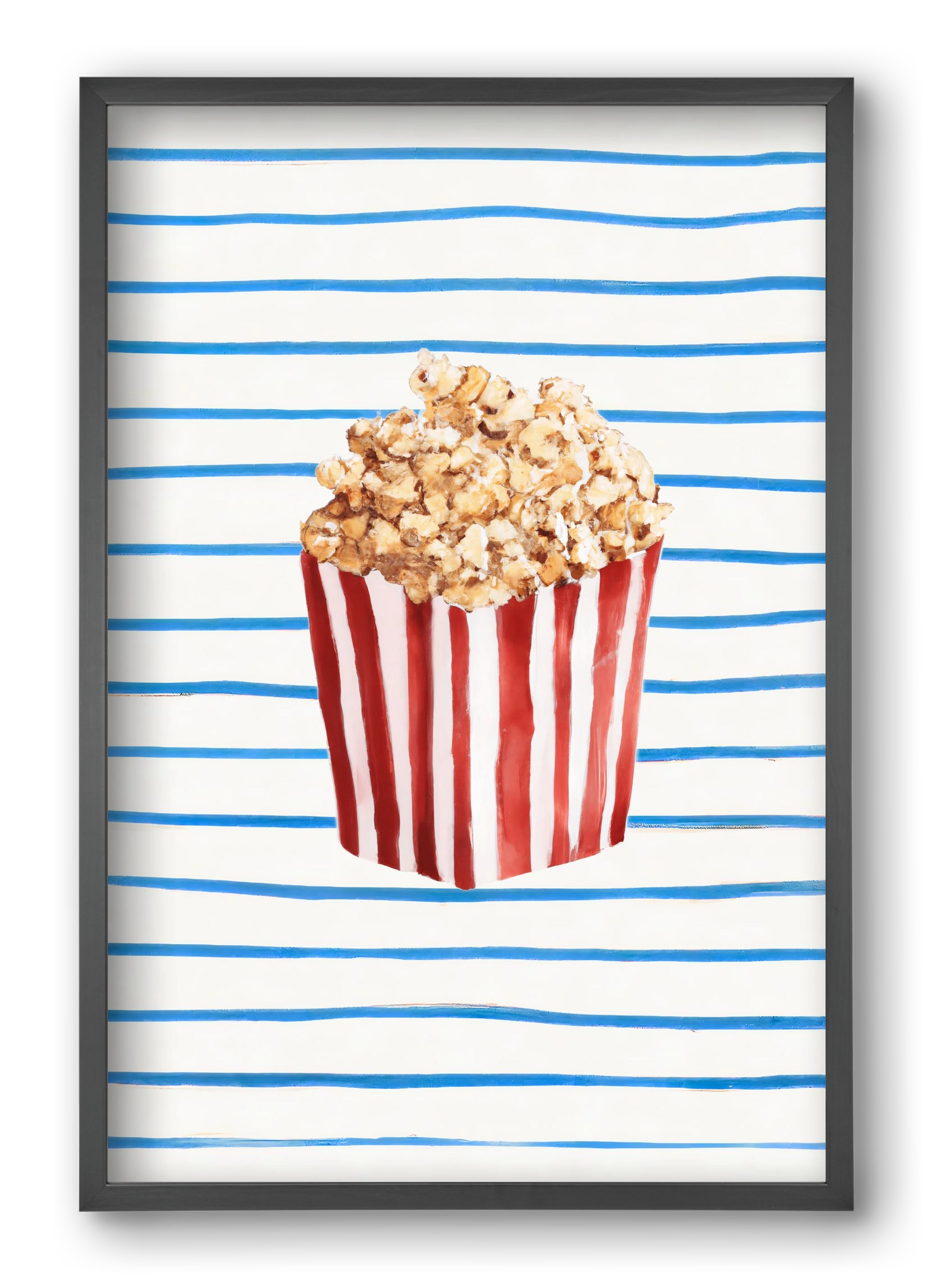Popcorn time, 40x60 cm (40x60 cm), Fekete keret