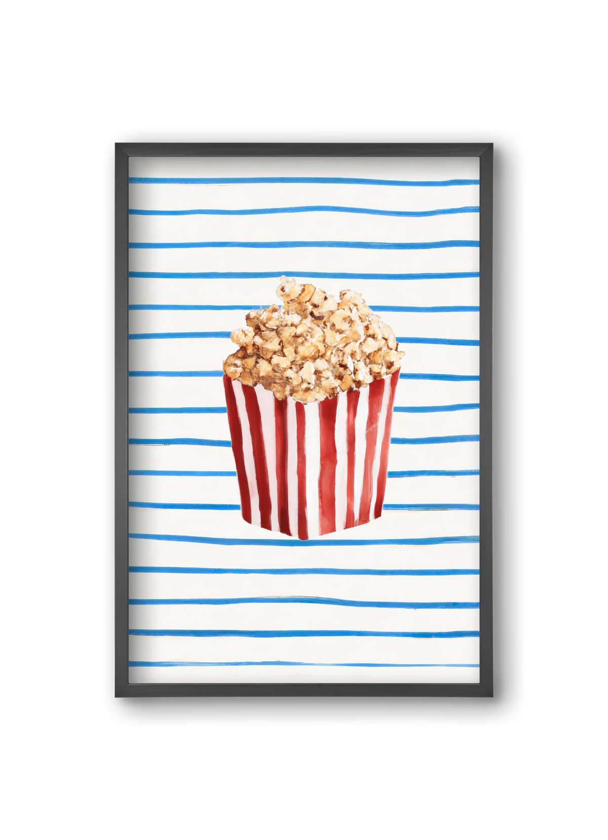 Popcorn time, 20x30 cm (20x30 cm), Fekete keret