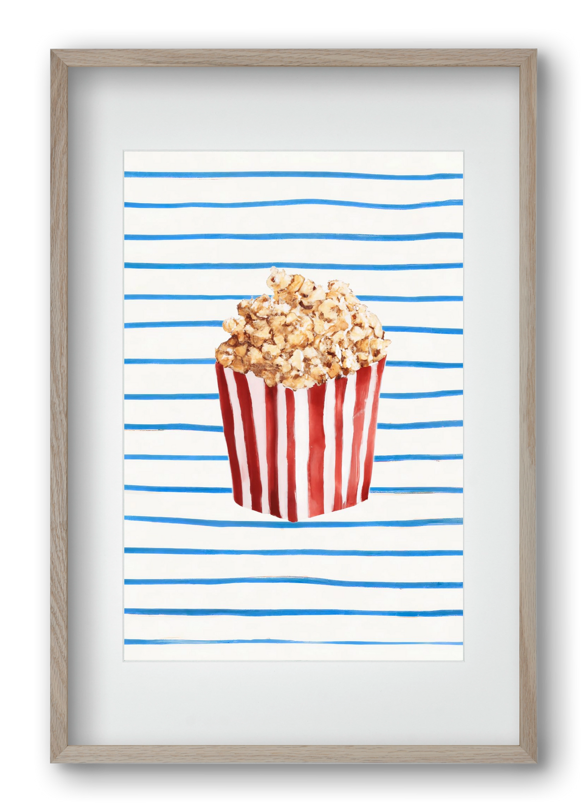 Popcorn time, 40x60 cm (30x45 cm), Tölgy keret, paszpartuval