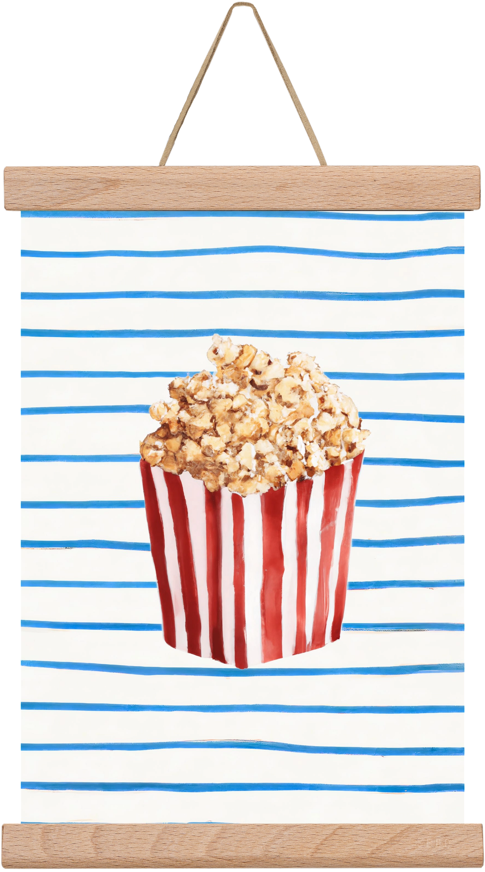 Popcorn time, 20x30 cm (20x30 cm), Tölgy akasztó