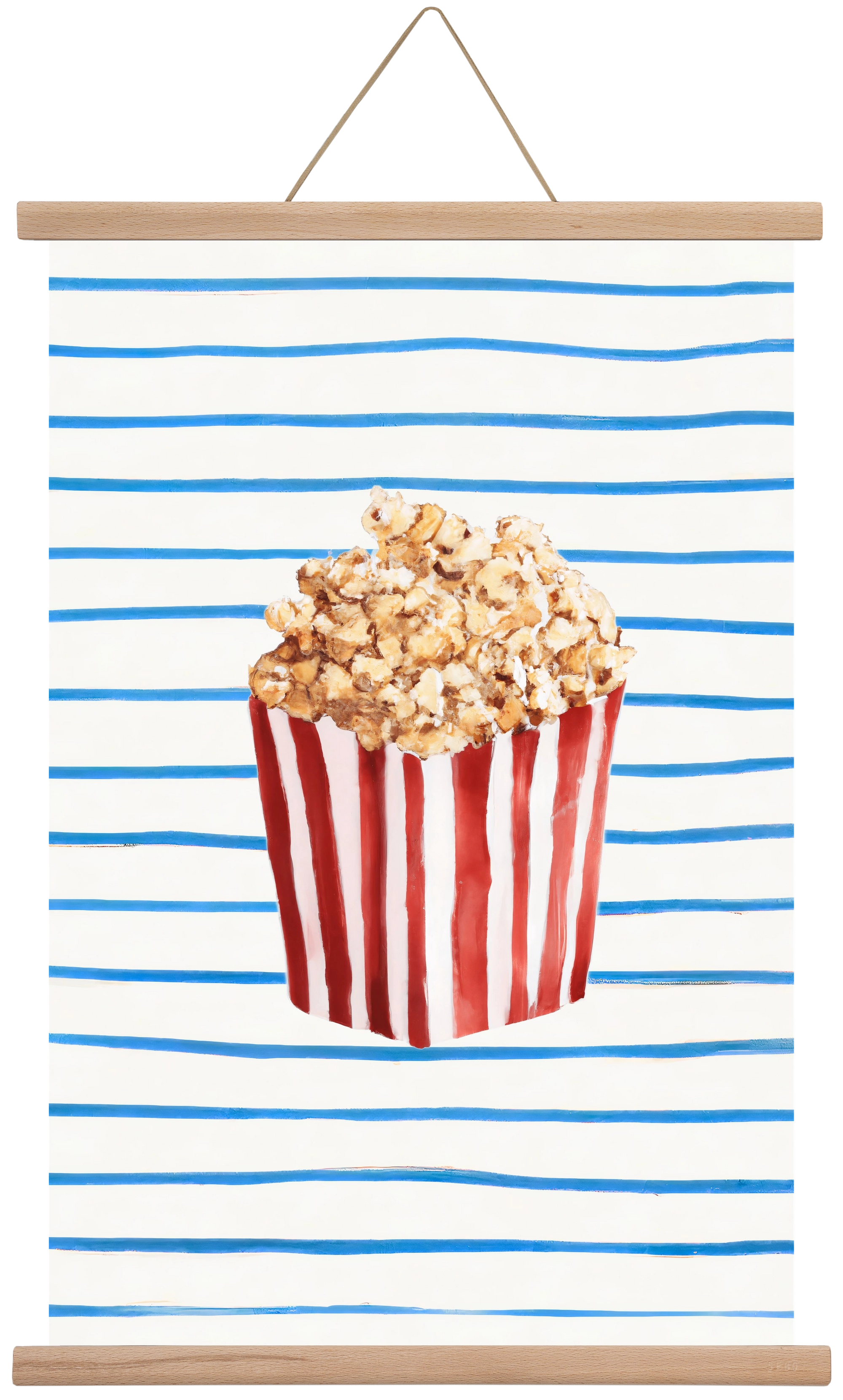 Popcorn time, 40x60 cm (40x60 cm), Tölgy akasztó