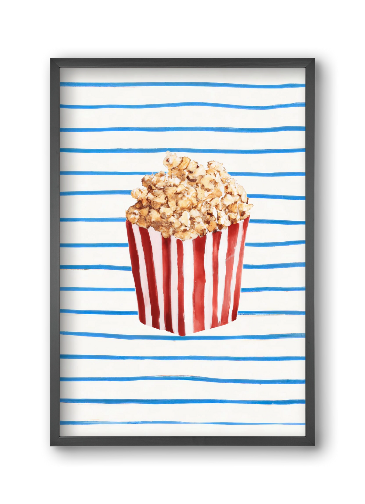 Popcorn time, 30x45 cm (30x45 cm), Fekete keret