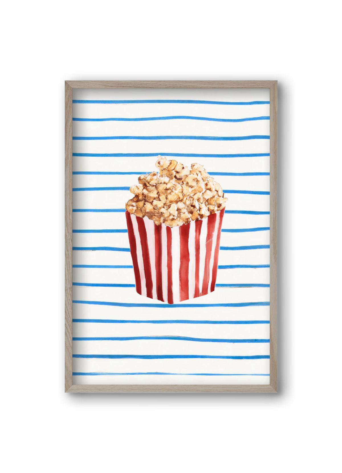 Popcorn time, 20x30 cm (20x30 cm), Tölgy keret