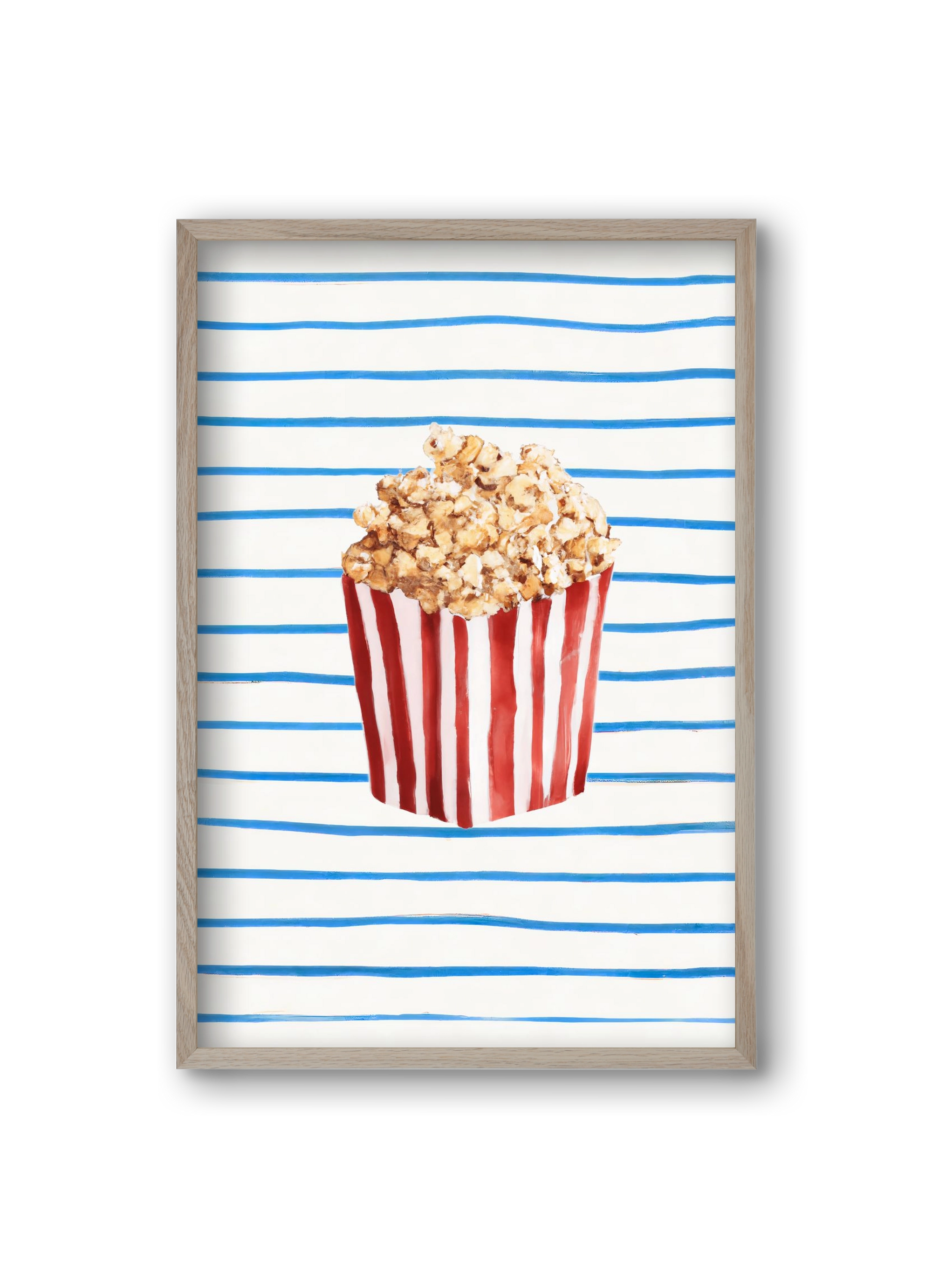 Popcorn time, 20x30 cm (20x30 cm), Tölgy keret