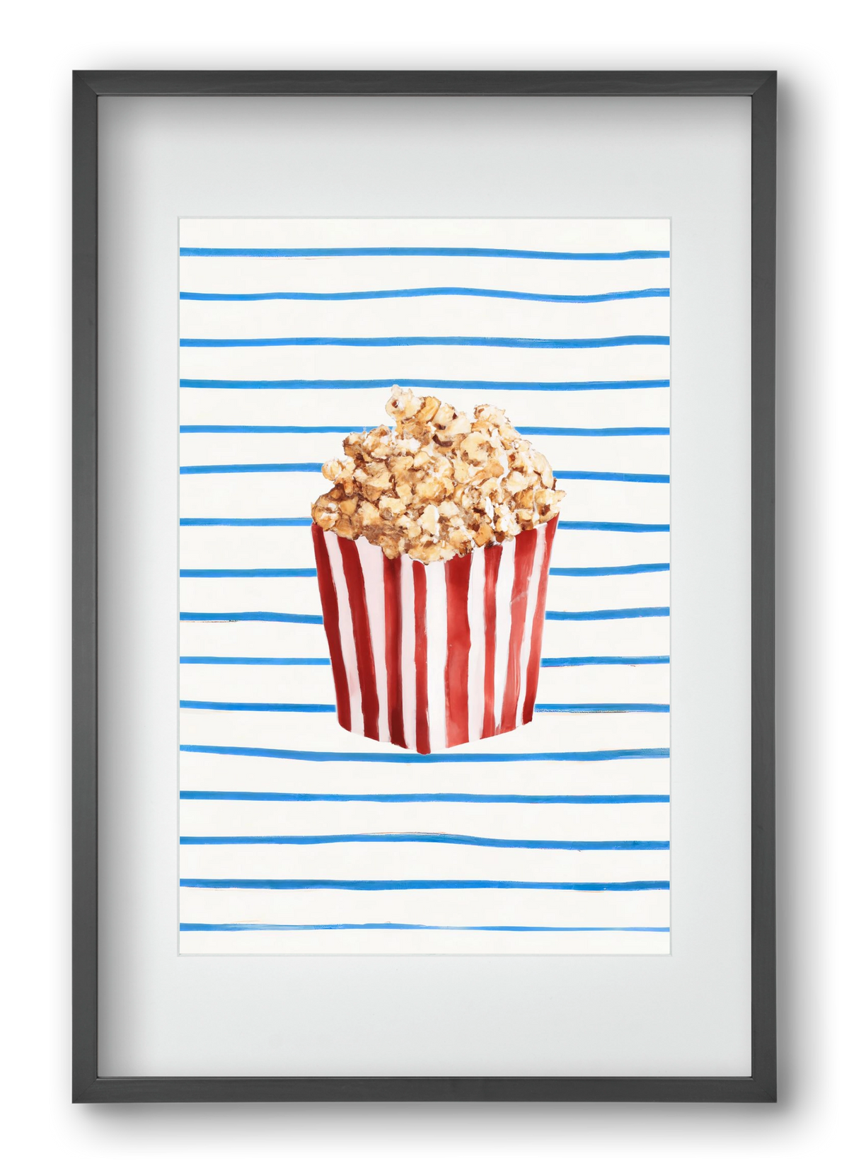 Popcorn time, 40x60 cm (30x45 cm), Fekete keret, paszpartuval