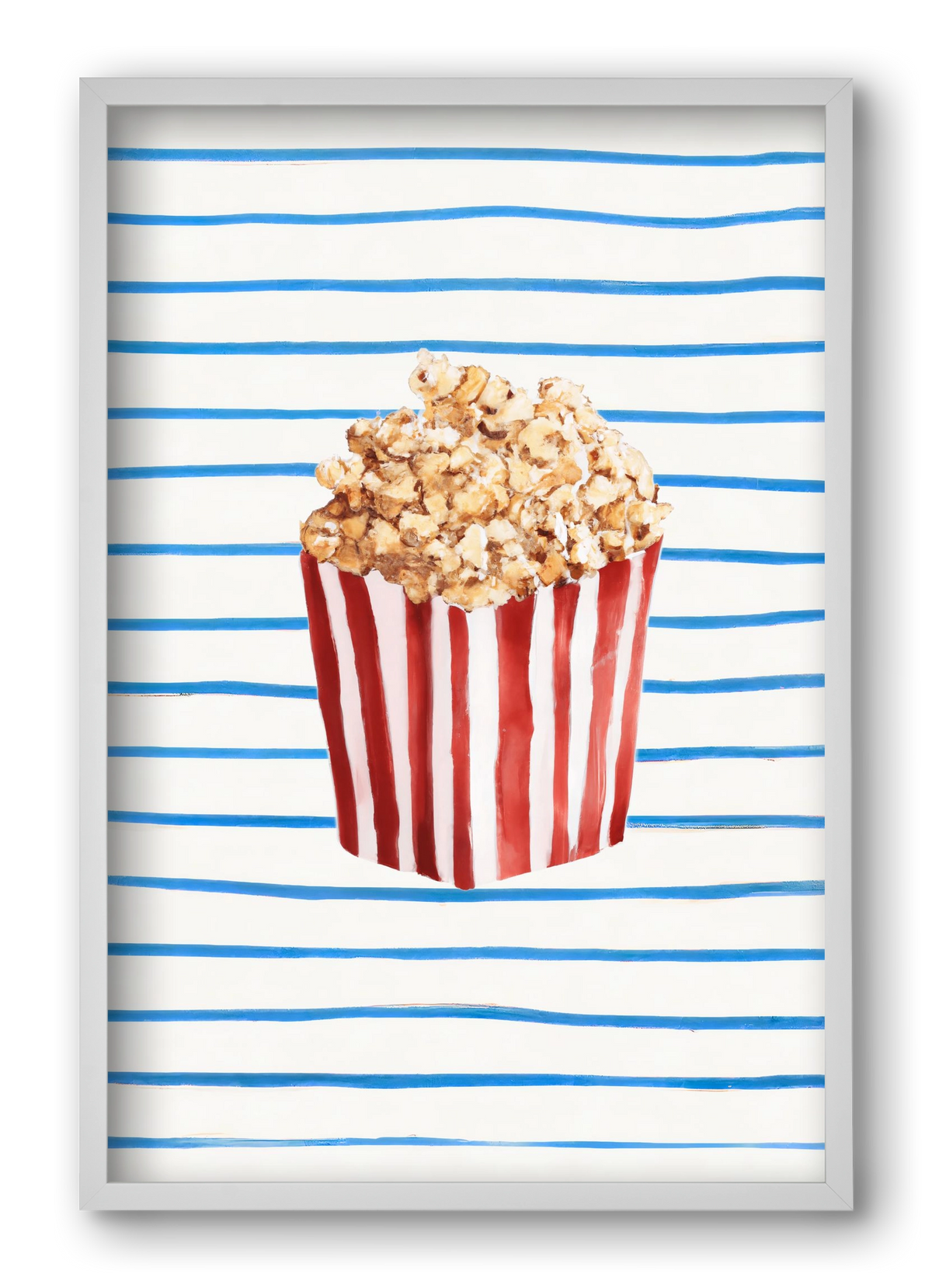 Popcorn time, 40x60 cm (40x60 cm), Fehér keret