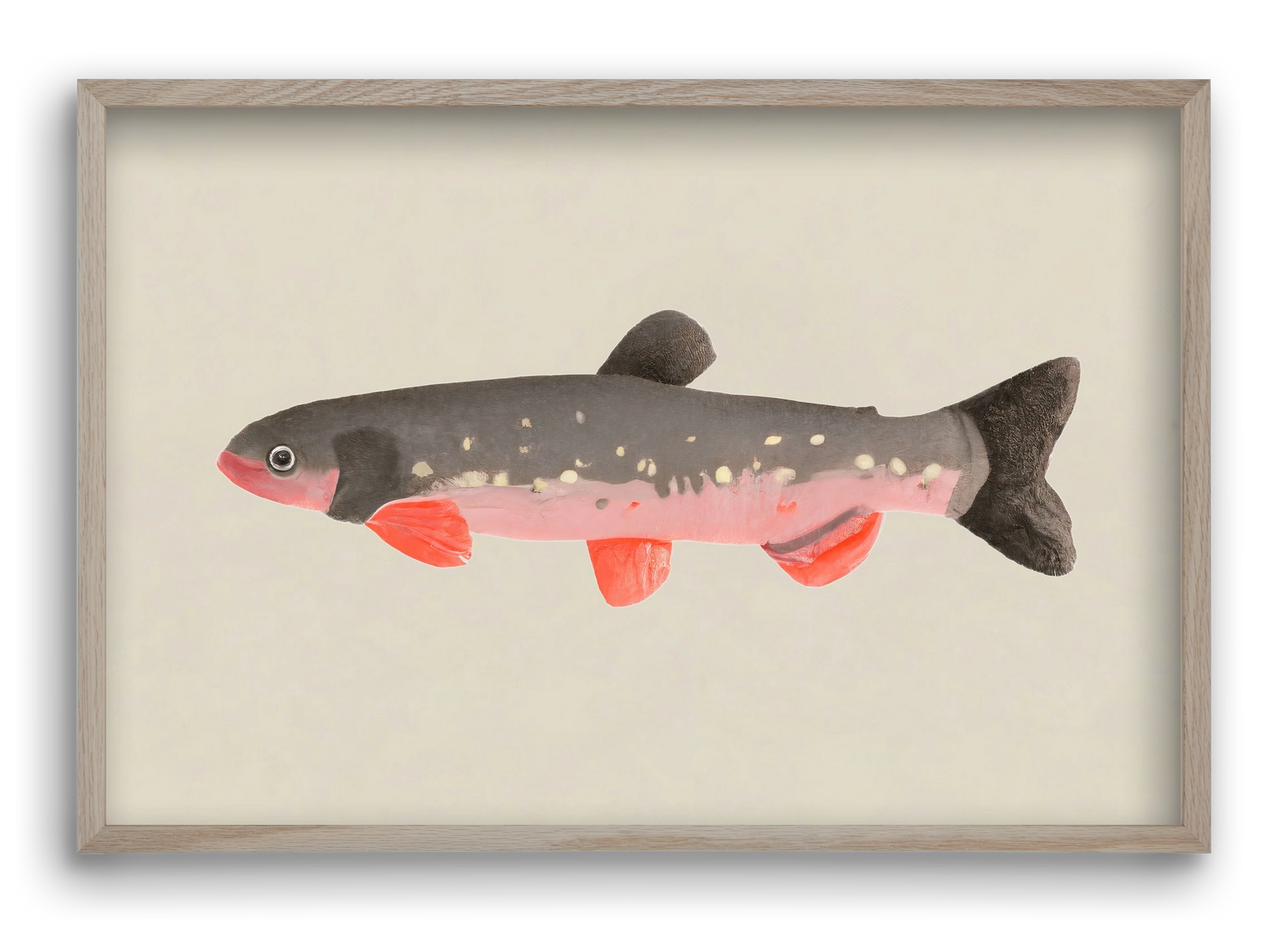 Still fishy, 60x40 cm (60x40 cm), Tölgy keret