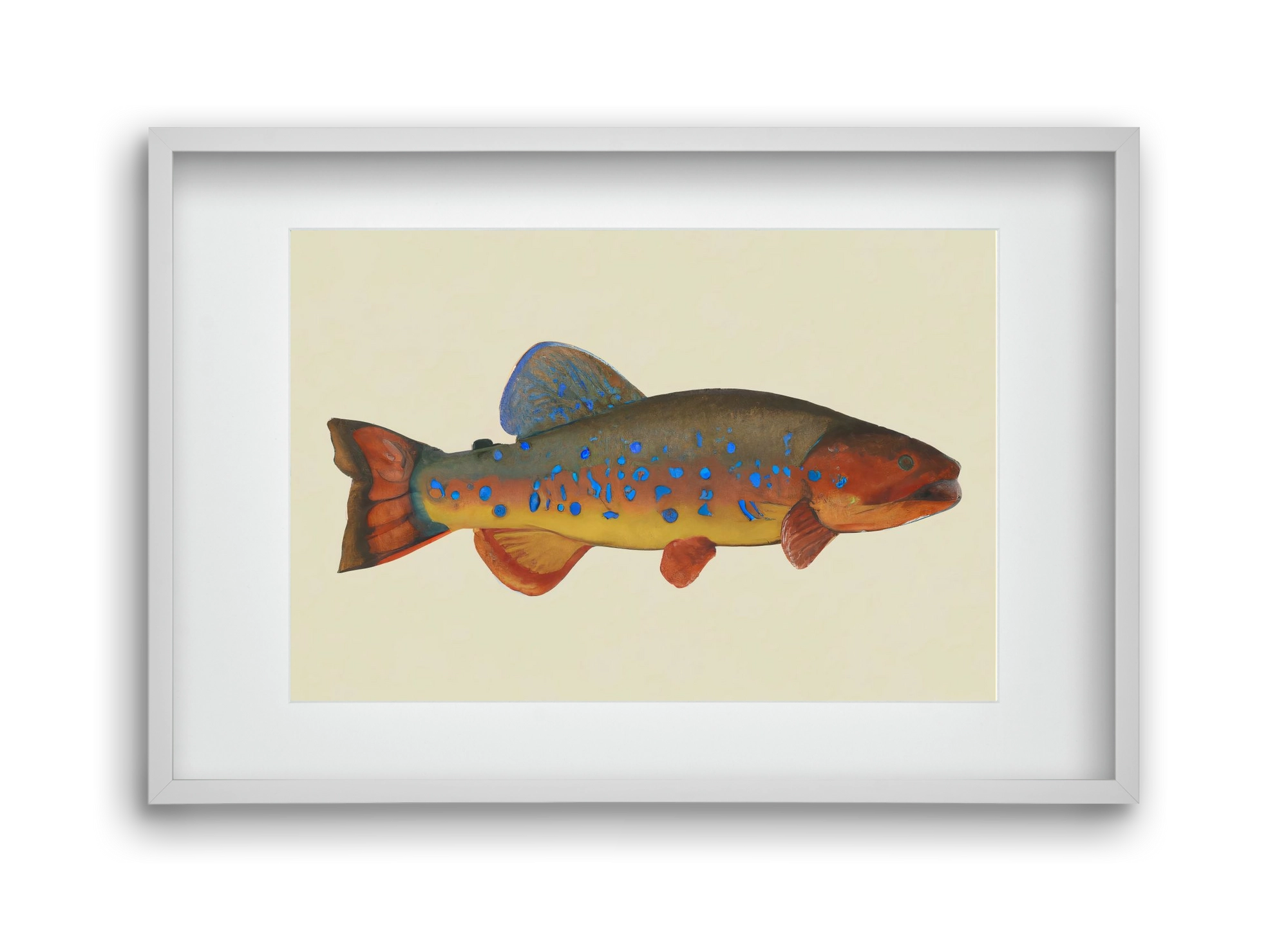 Radiant reef, 45x30 cm (30x20 cm), Fehér keret, paszpartuval