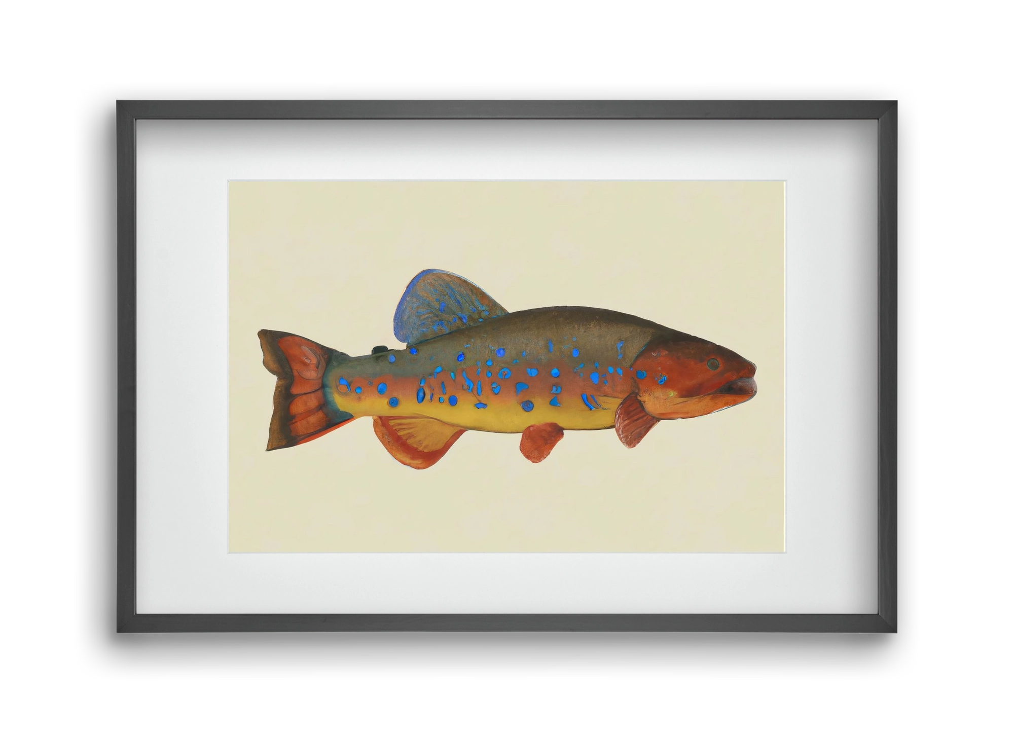 Radiant reef, 45x30 cm (30x20 cm), Fekete keret, paszpartuval