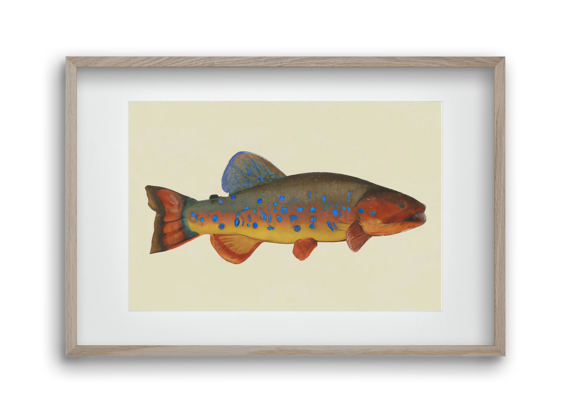 Radiant reef, 45x30 cm (30x20 cm), Tölgy keret, paszpartuval