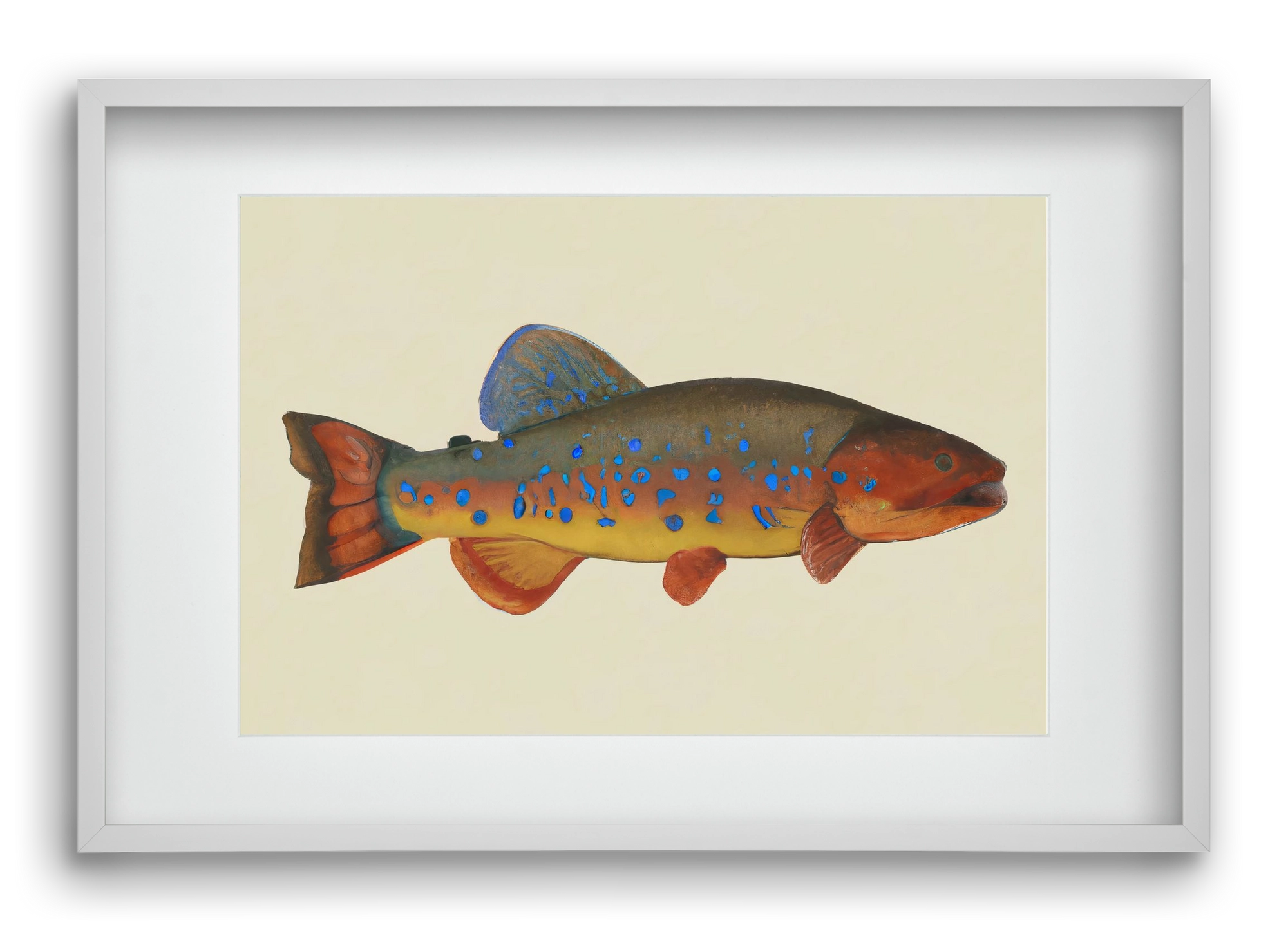 Radiant reef, 60x40 cm (45x30 cm), Fehér keret, paszpartuval