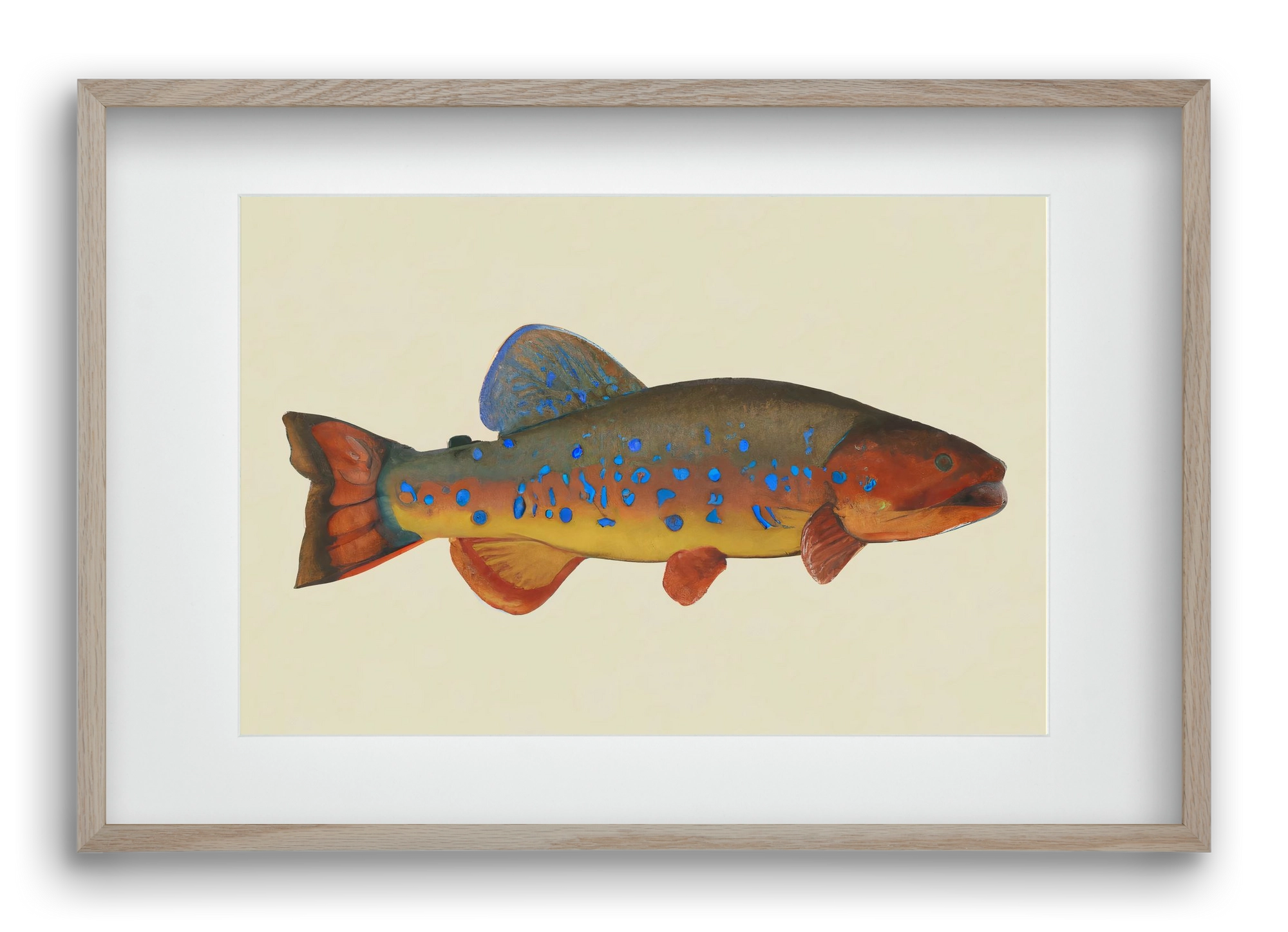 Radiant reef, 60x40 cm (45x30 cm), Tölgy keret, paszpartuval