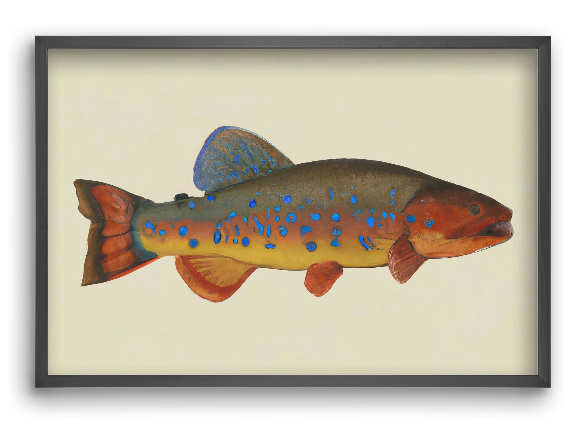 Radiant reef, 60x40 cm (60x40 cm), Fekete keret