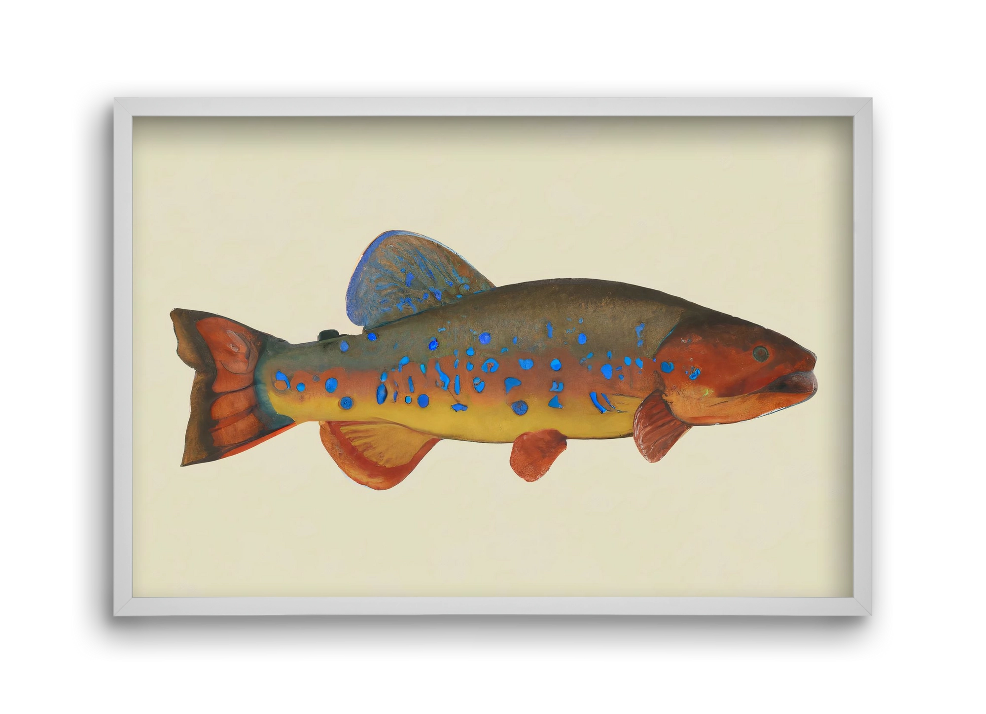 Radiant reef, 45x30 cm (45x30 cm), Fehér keret