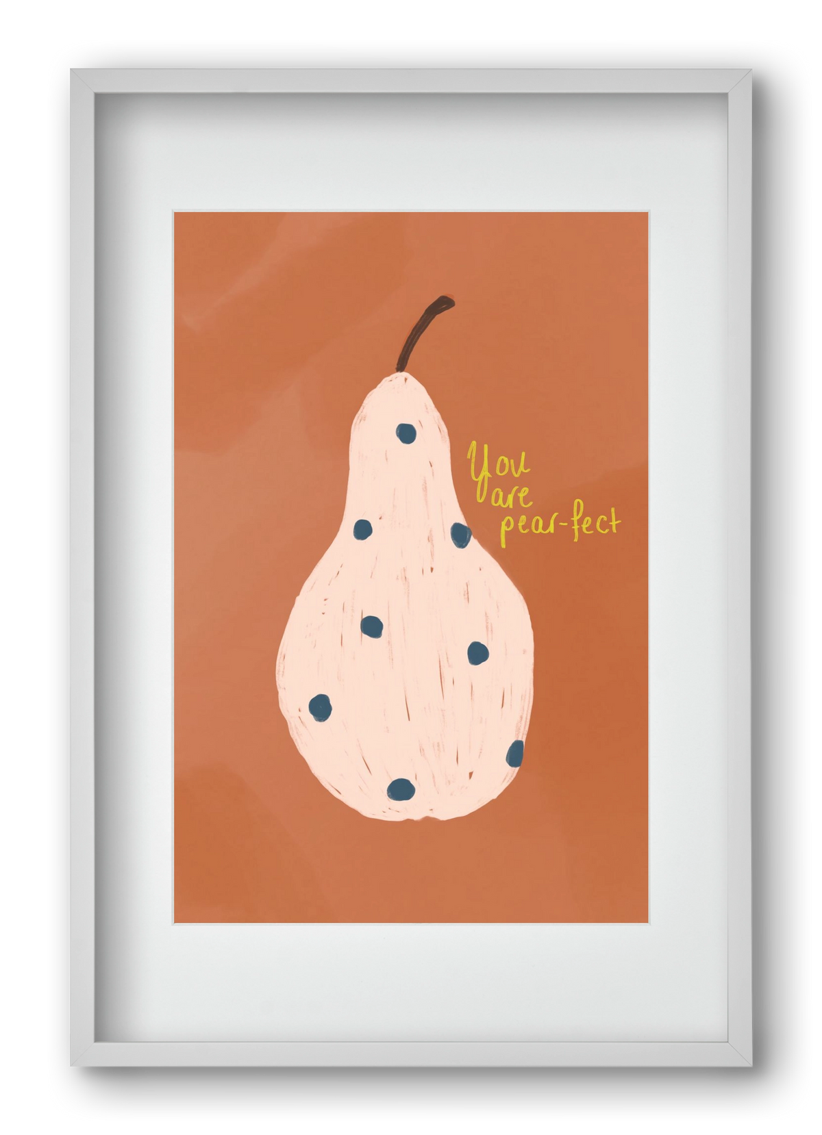 Pearfect, 40x60 cm (30x45 cm), Fehér keret, paszpartuval