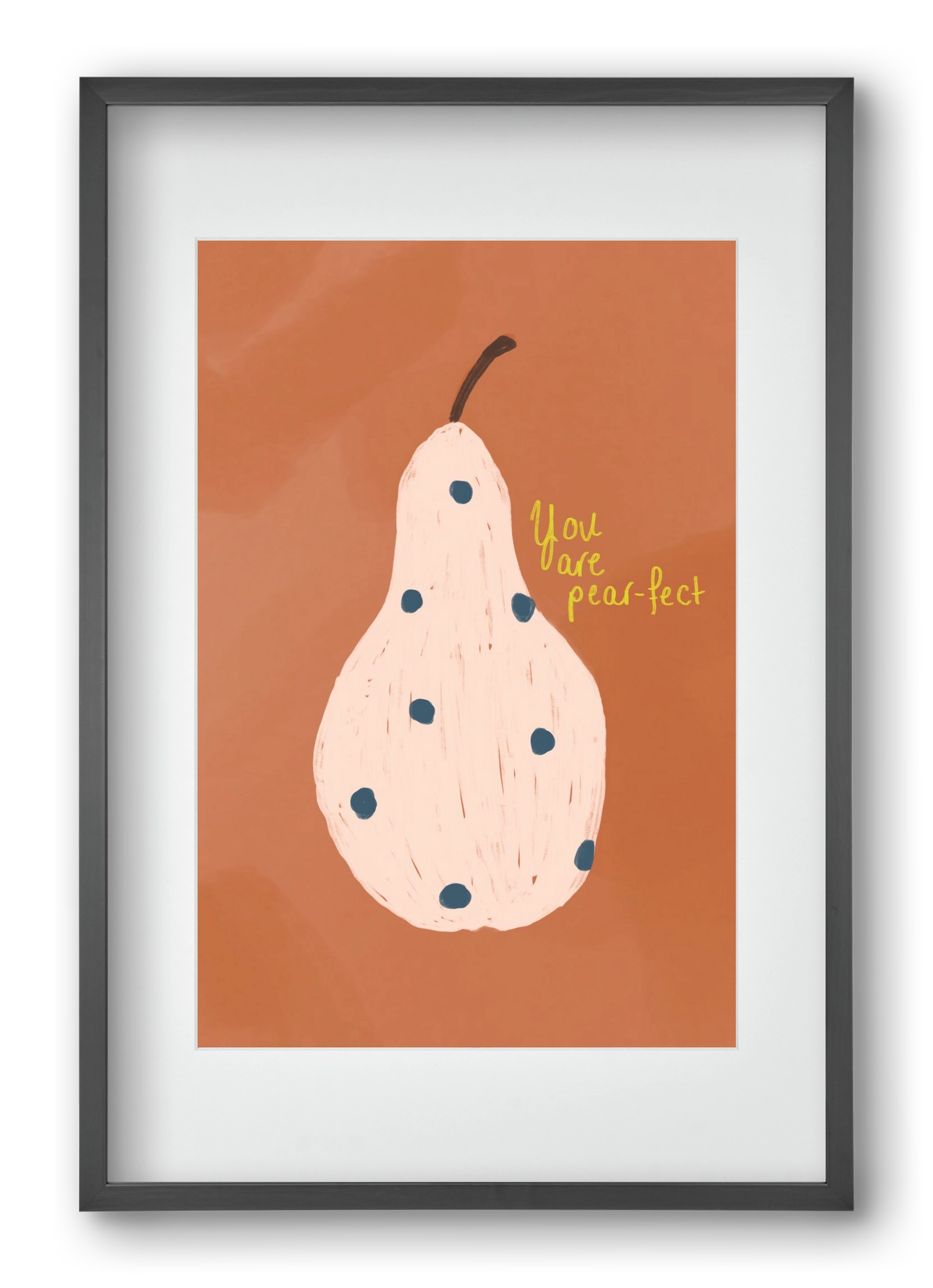 Pearfect, 40x60 cm (30x45 cm), Fekete keret, paszpartuval