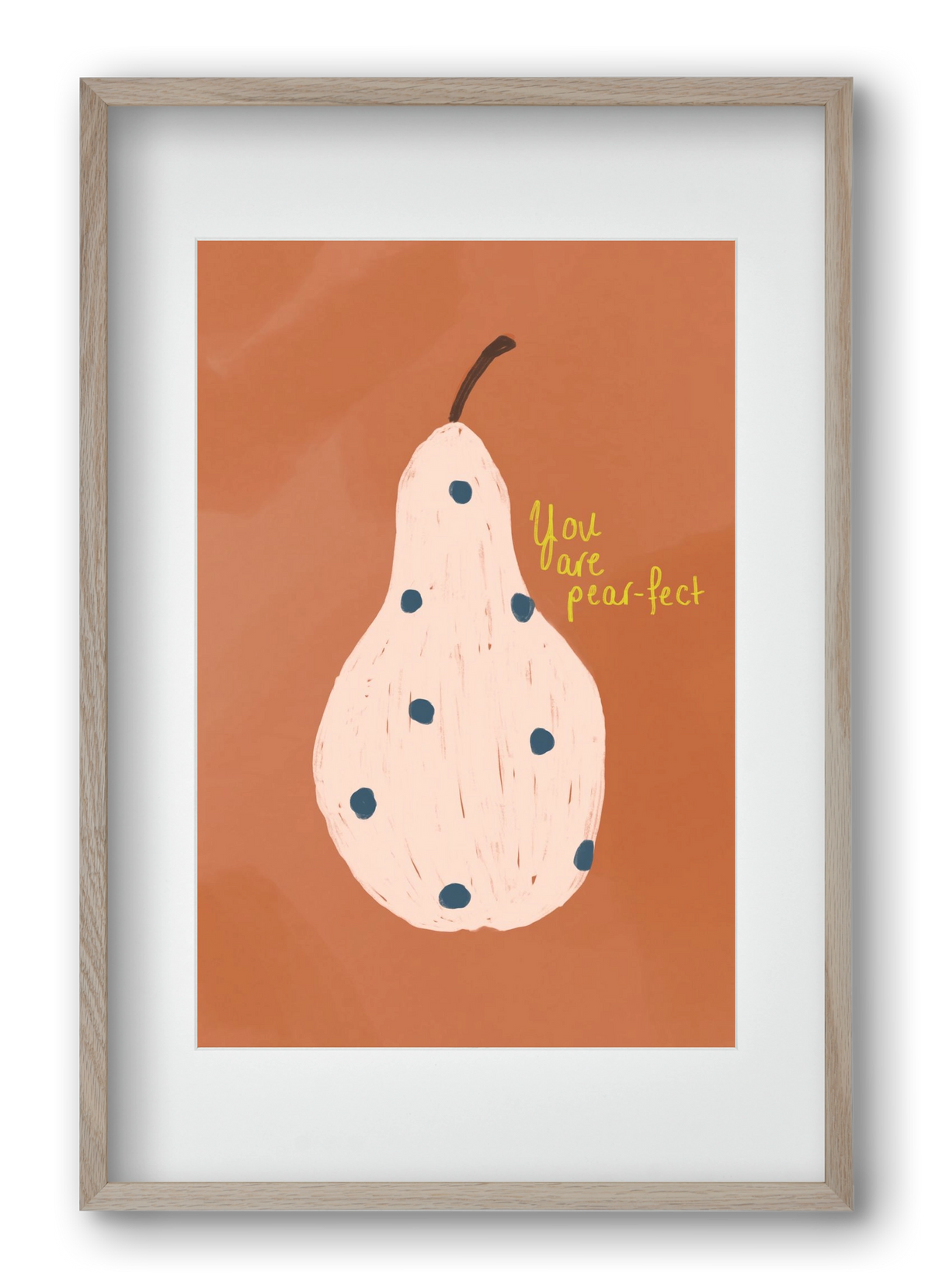 Pearfect, 40x60 cm (30x45 cm), Tölgy keret, paszpartuval