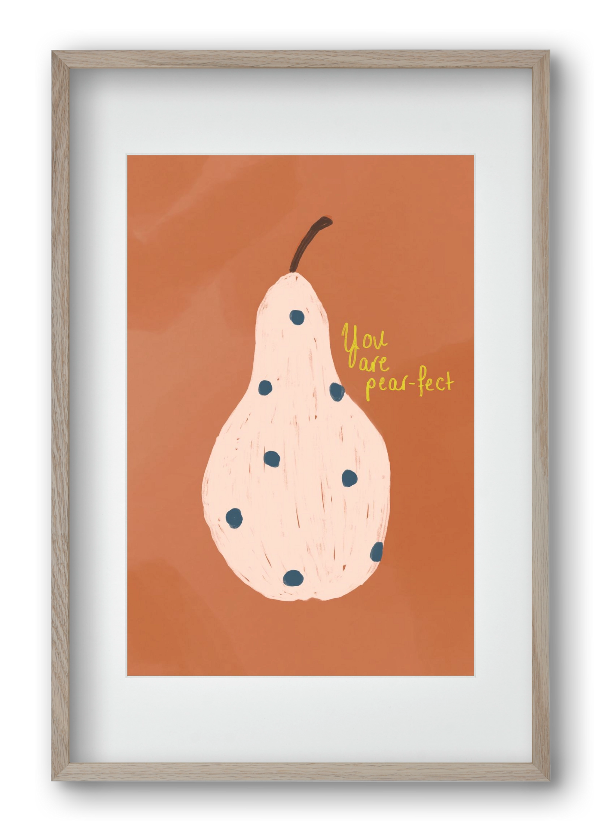 Pearfect, 40x60 cm (30x45 cm), Tölgy keret, paszpartuval