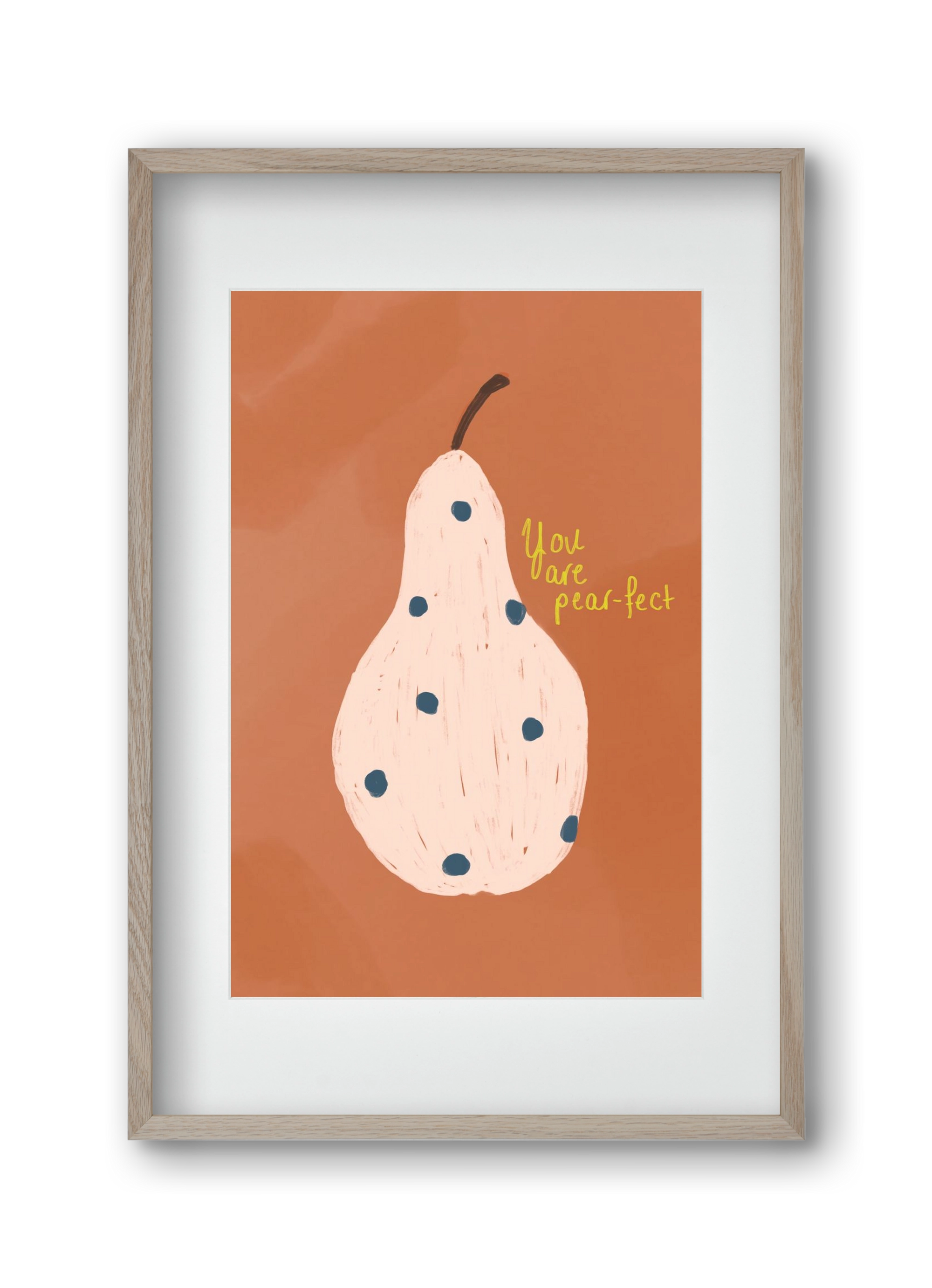 Pearfect, 30x45 cm (20x30 cm), Tölgy keret, paszpartuval