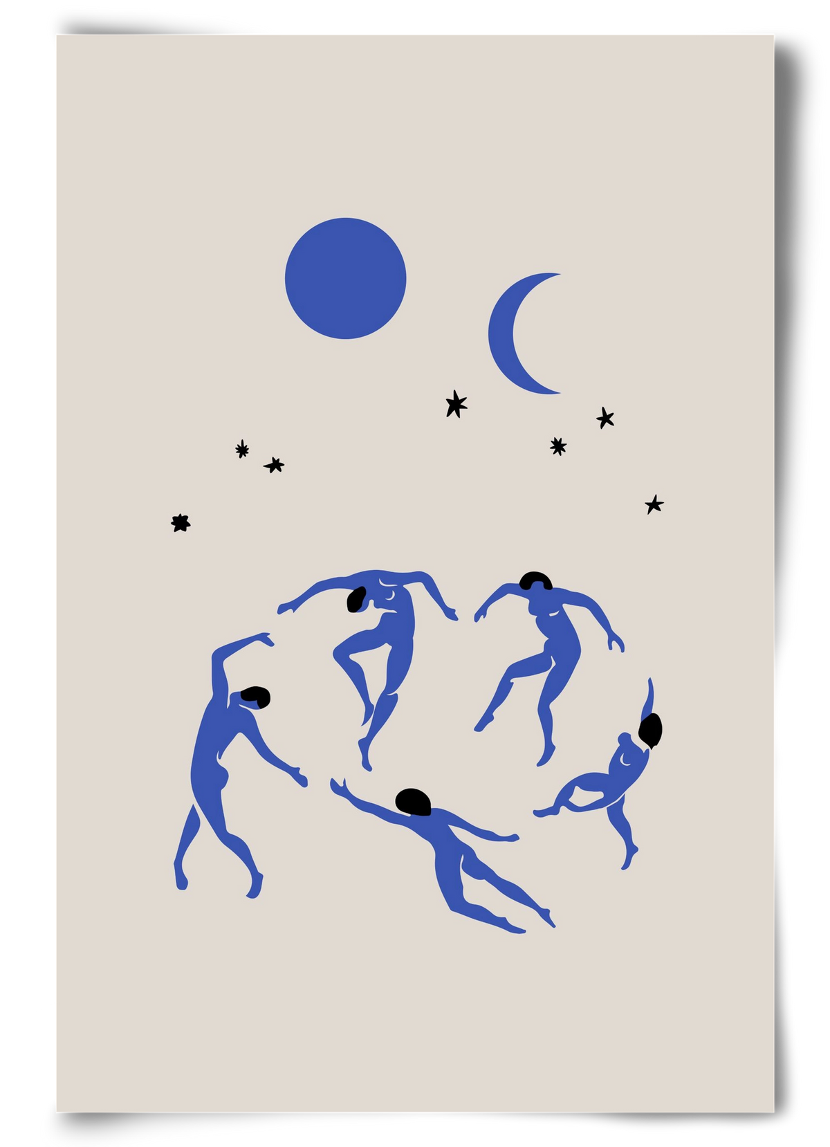 Blue Dancers, 60x90 cm, Keret nélkül