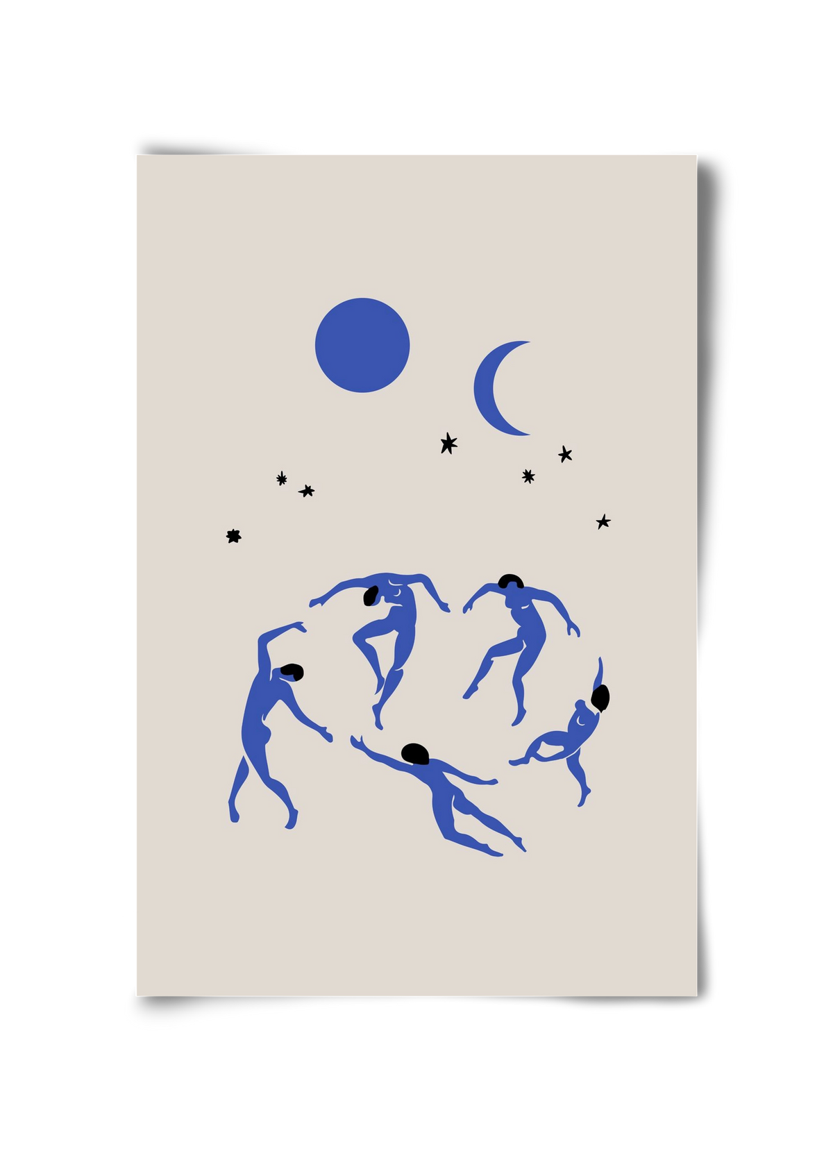 Blue Dancers, 30x45 cm, Keret nélkül