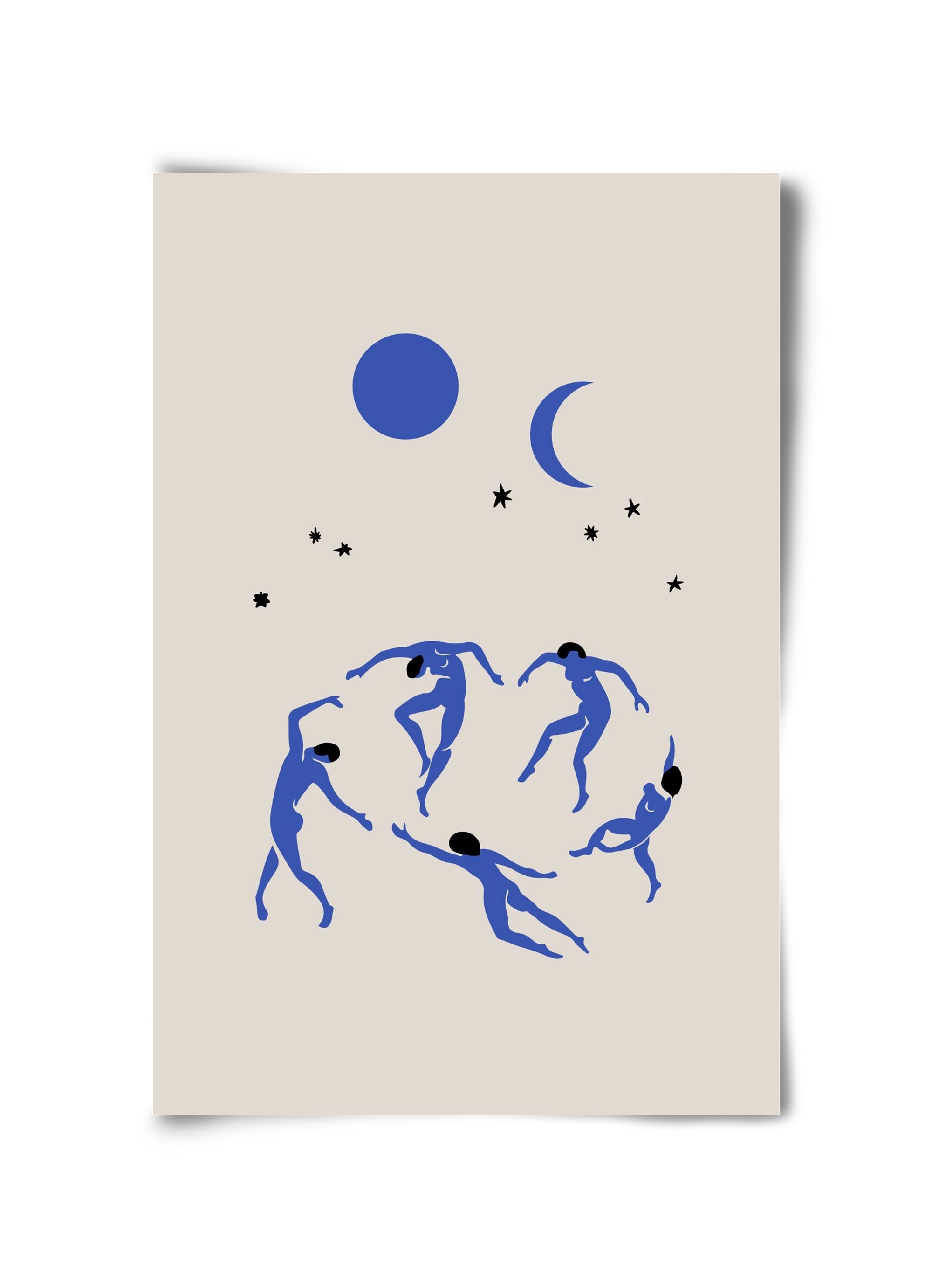 Blue Dancers, 30x45 cm, Keret nélkül