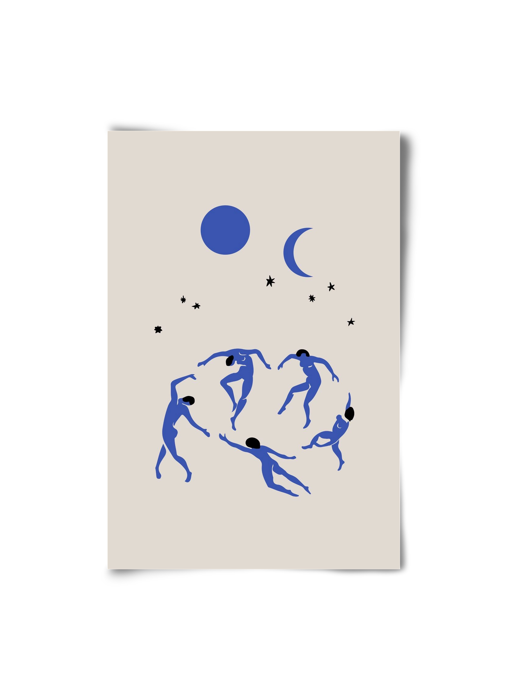 Blue Dancers, 20x30 cm, Keret nélkül