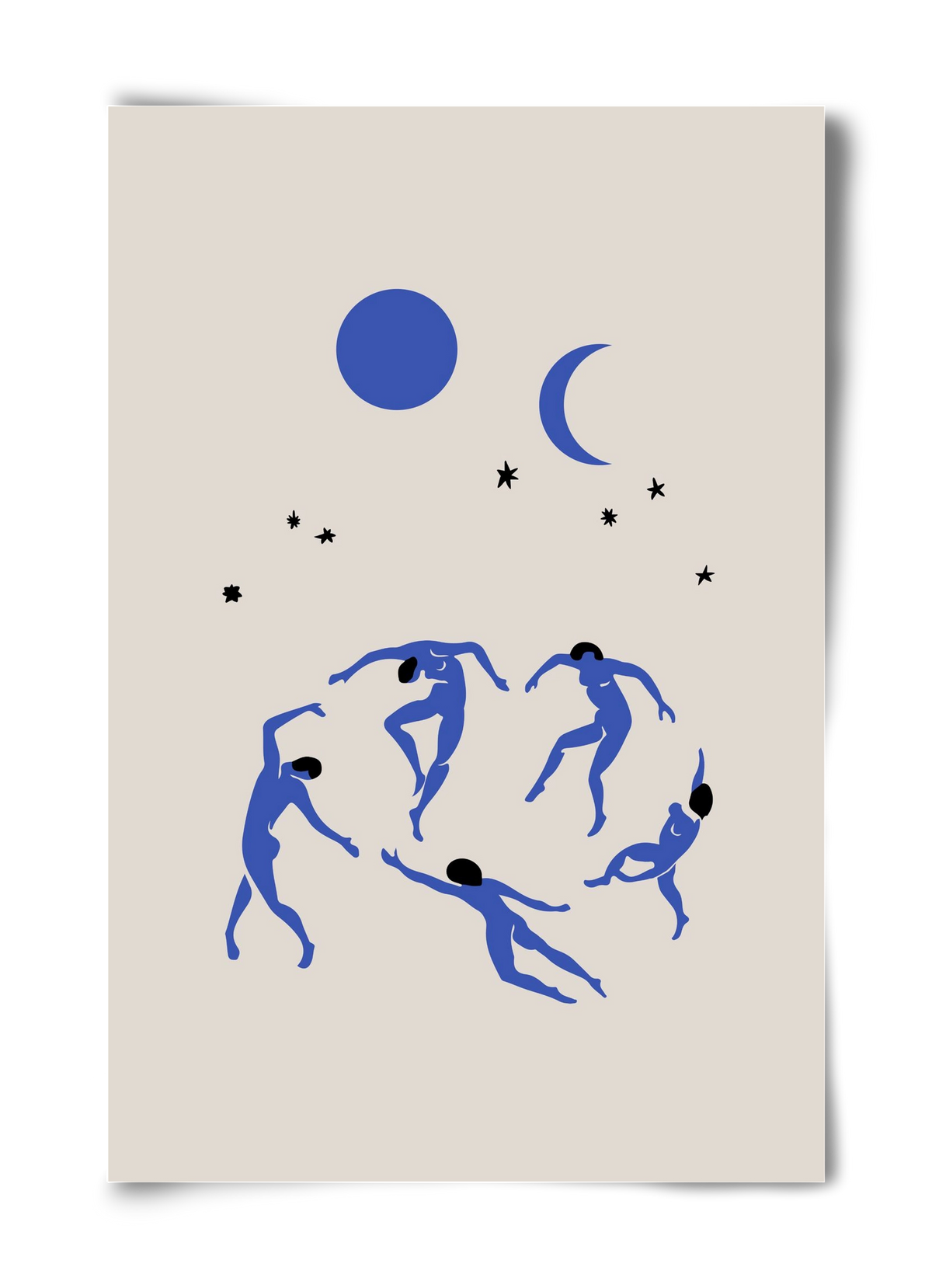 Blue Dancers, 40x60 cm, Keret nélkül